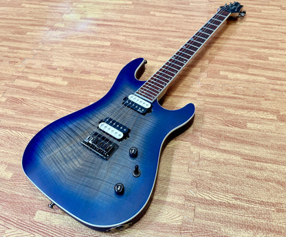 🔥 2023 🔥 Cort KX300 Electric Guitar~ Open Pore Cobalt Blue Burst~ EMG Pickups!