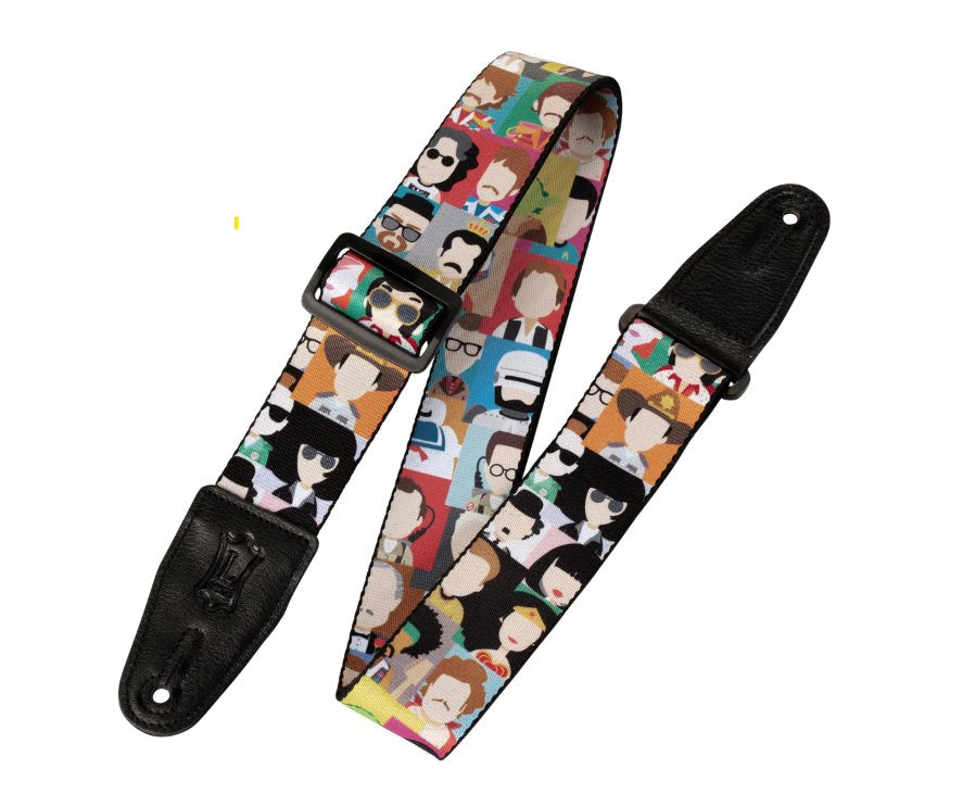 Levy’s Graphic Waves Polyester Guitar Strap- Pop Art
