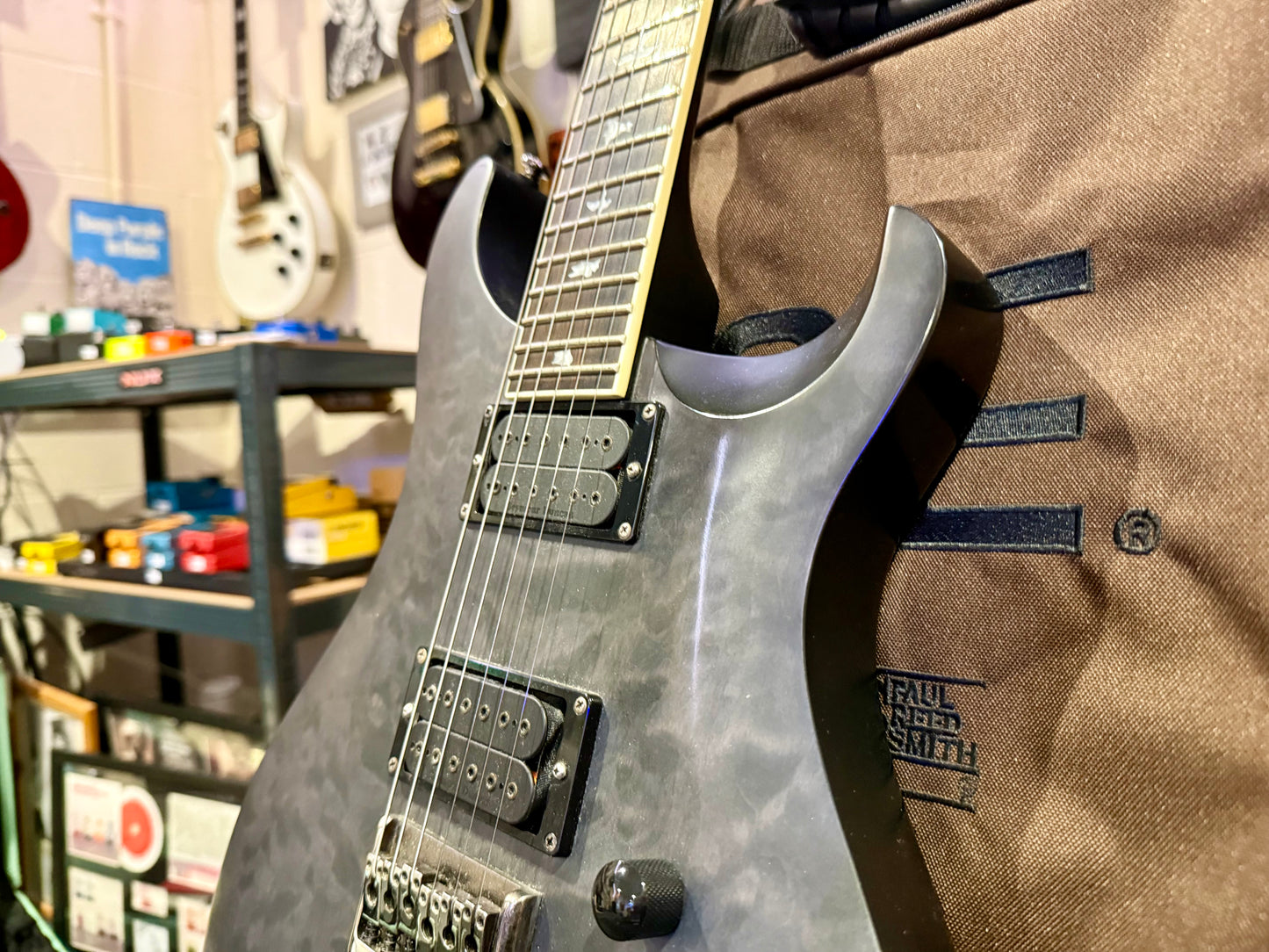 🔥 PRS SE Mark Holcomb Stealth Quilt Satin LTD~ Grey Black Limited Edition! 🔥