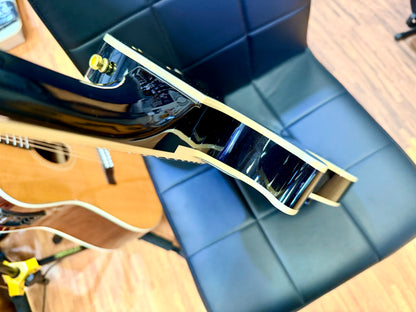 🔥2015🔥 Burny SRLC-55 Black Les Paul Custom~ Gold Hardware~ Japanese Import!