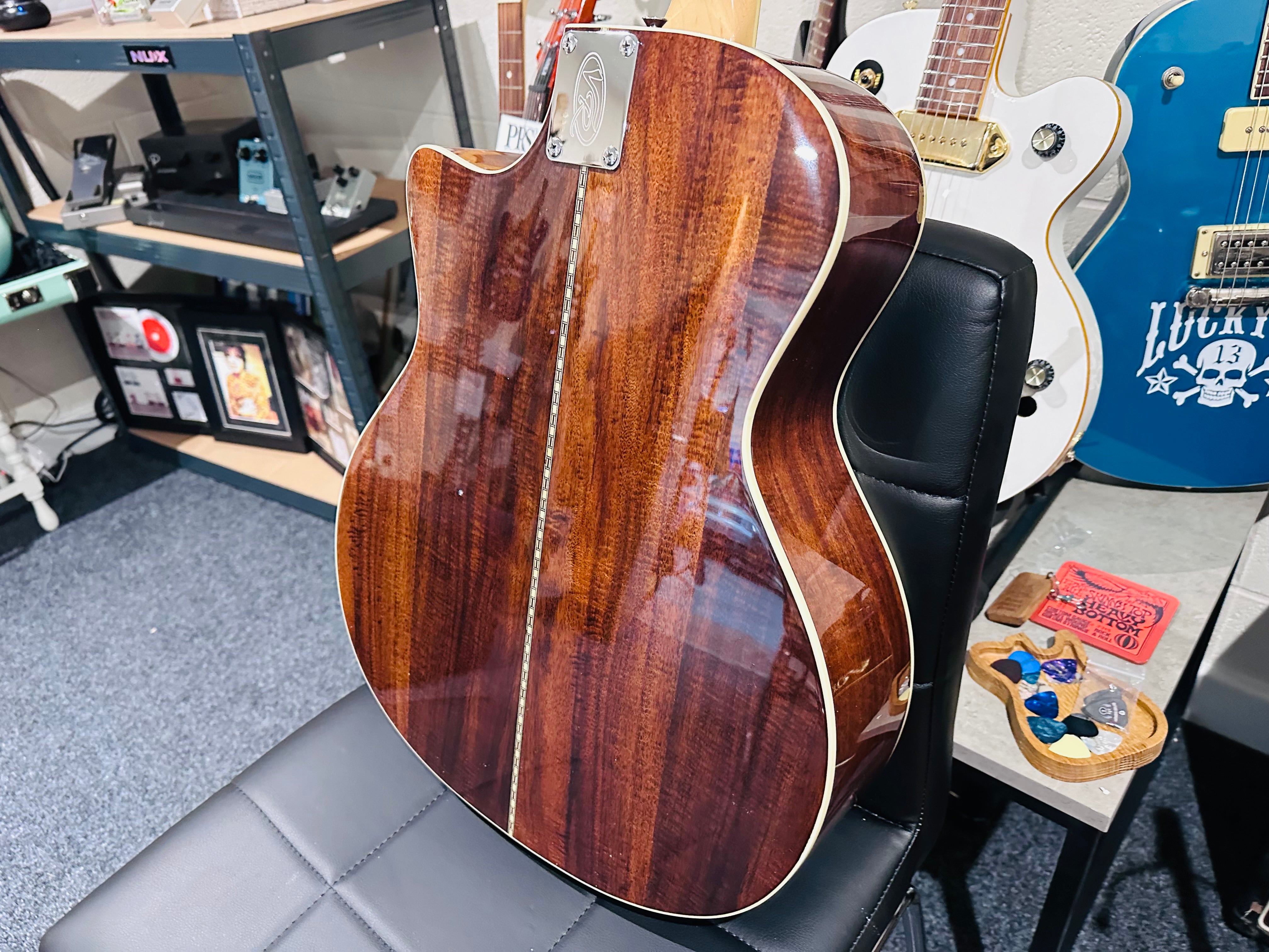 🌟BRAND NEW MODEL🌟 Vintage REVO ELEKTRA ~ Natural Silk Electro-Acoustic Guitar!