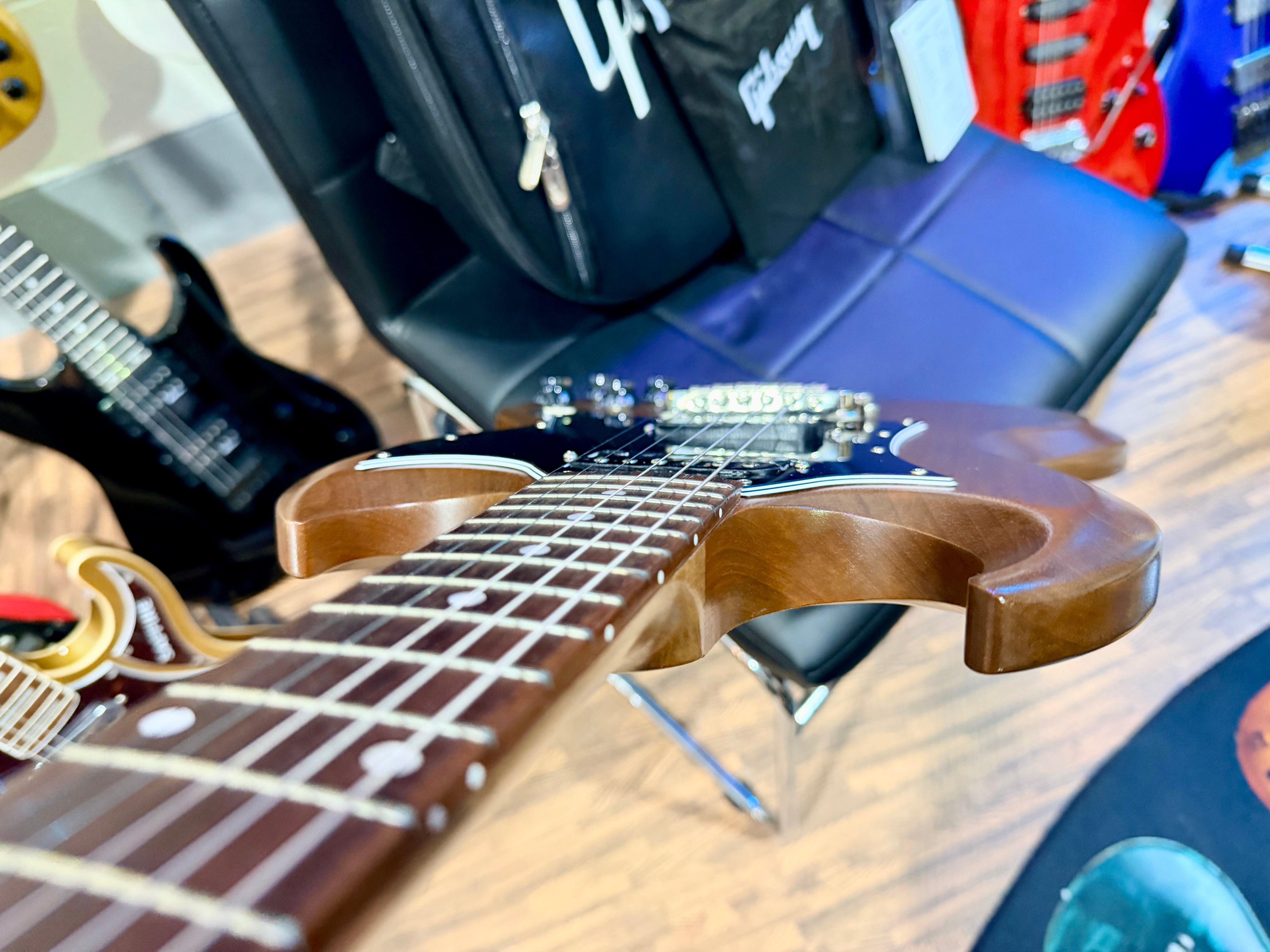 🌟2022🌟 Gibson SG Tribute~ Natural Walnut Finish~ Worn Satin~ Case + Candy!