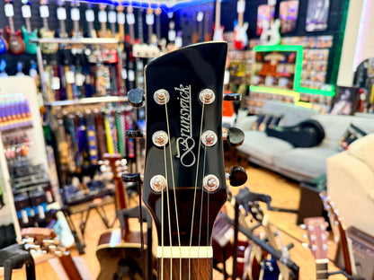 ✨NEW✨ Brunswick BTK60EB Ebony Grand Auditorium Cutaway Electro Acoustic Guitar!