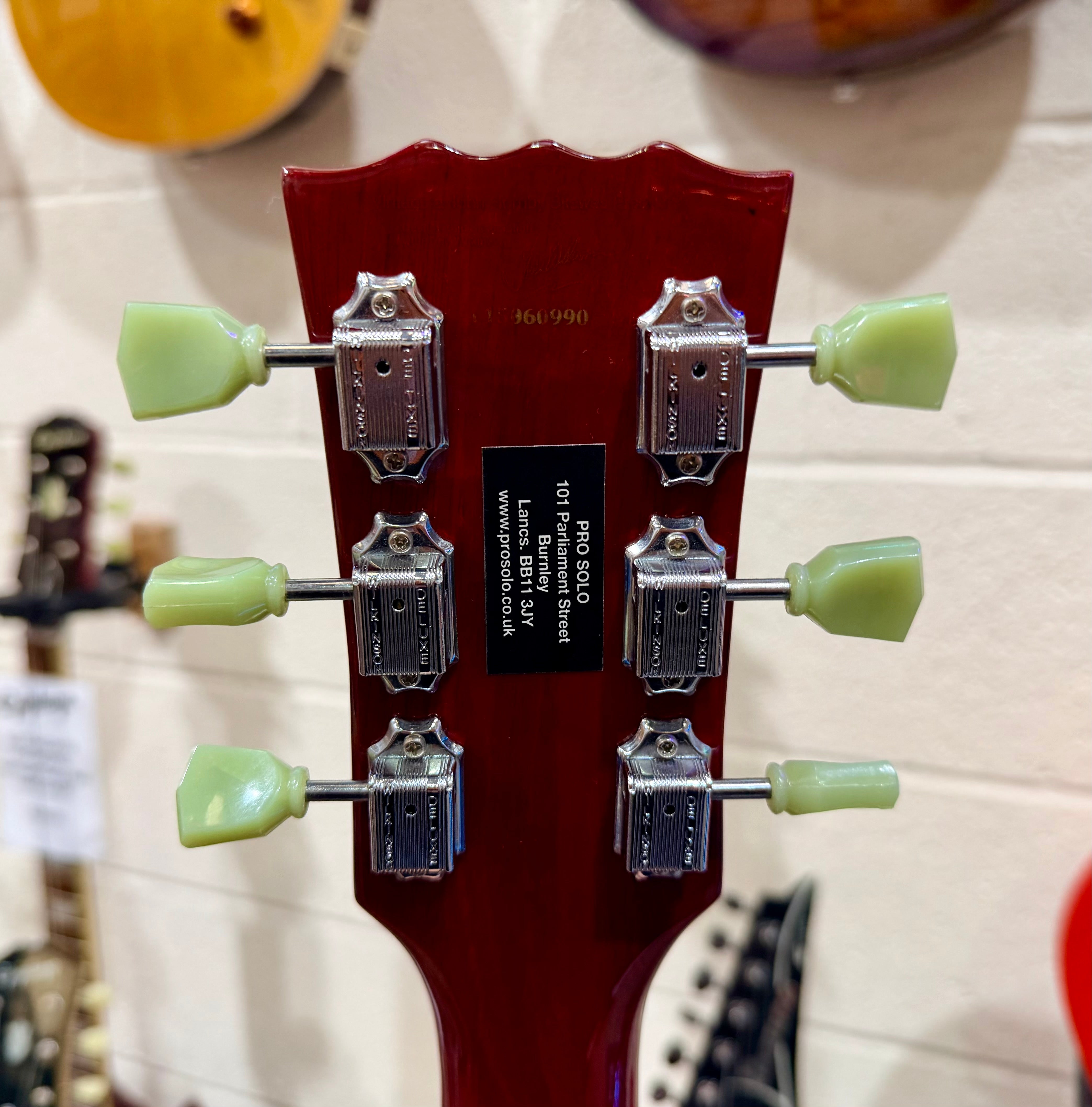 🍒 Vintage VS6 Reissued Electric Guitar~ Cherry Red~ SG Style 🍒