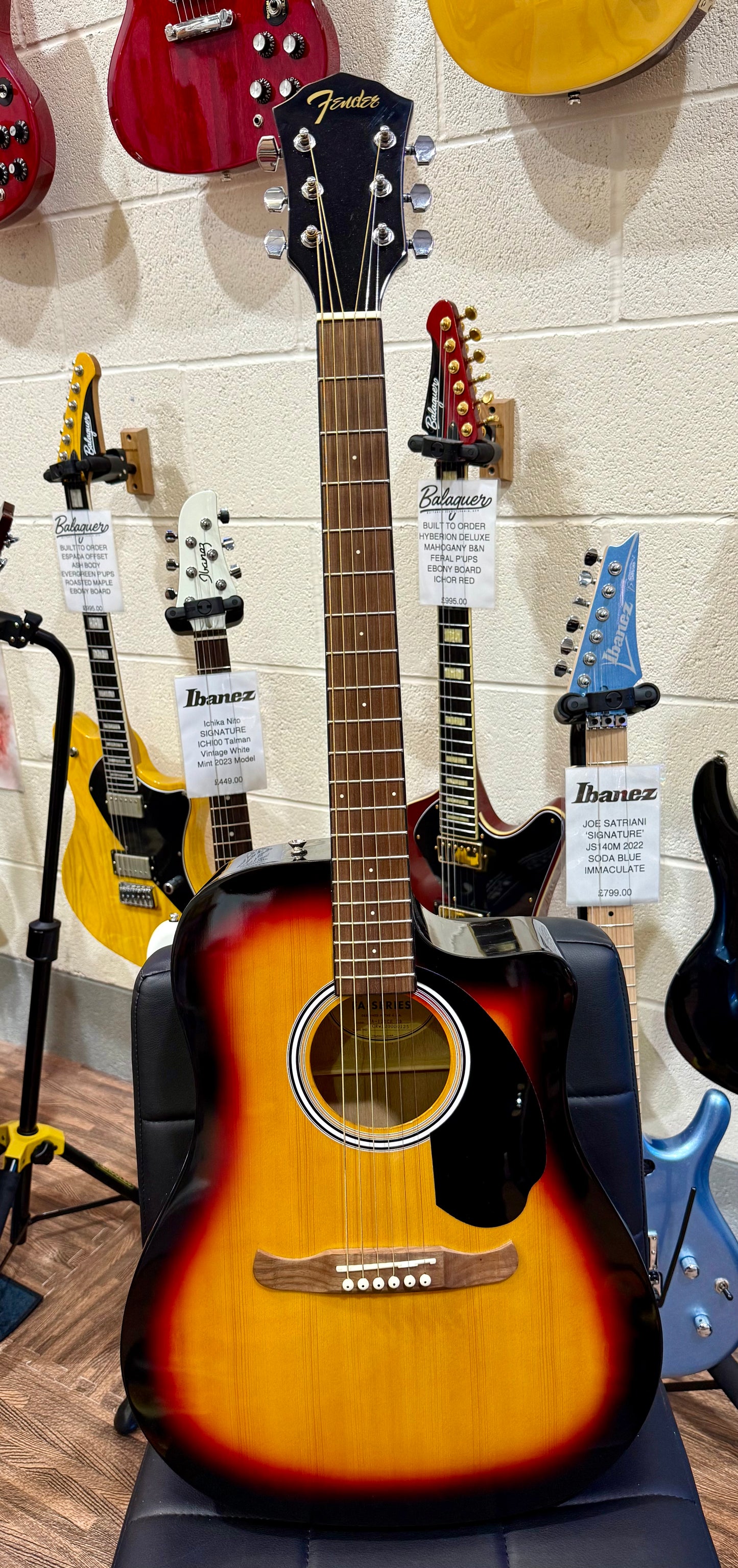 🔥EX DEMO🔥 Fender FA-125CE Dreadnought Electro-Acoustic Guitar~ Sunburst!