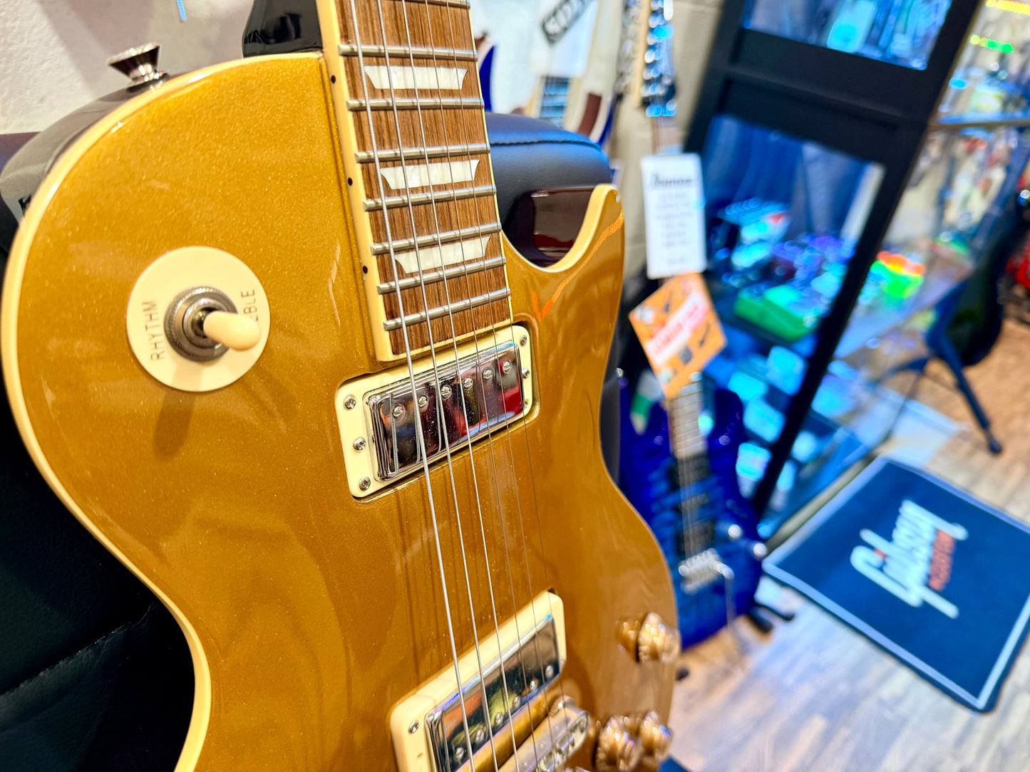 🔥2009🔥 Burny Les Paul Gold Top~ Super Grade Model~ RARE W/Mini Humbuckers!