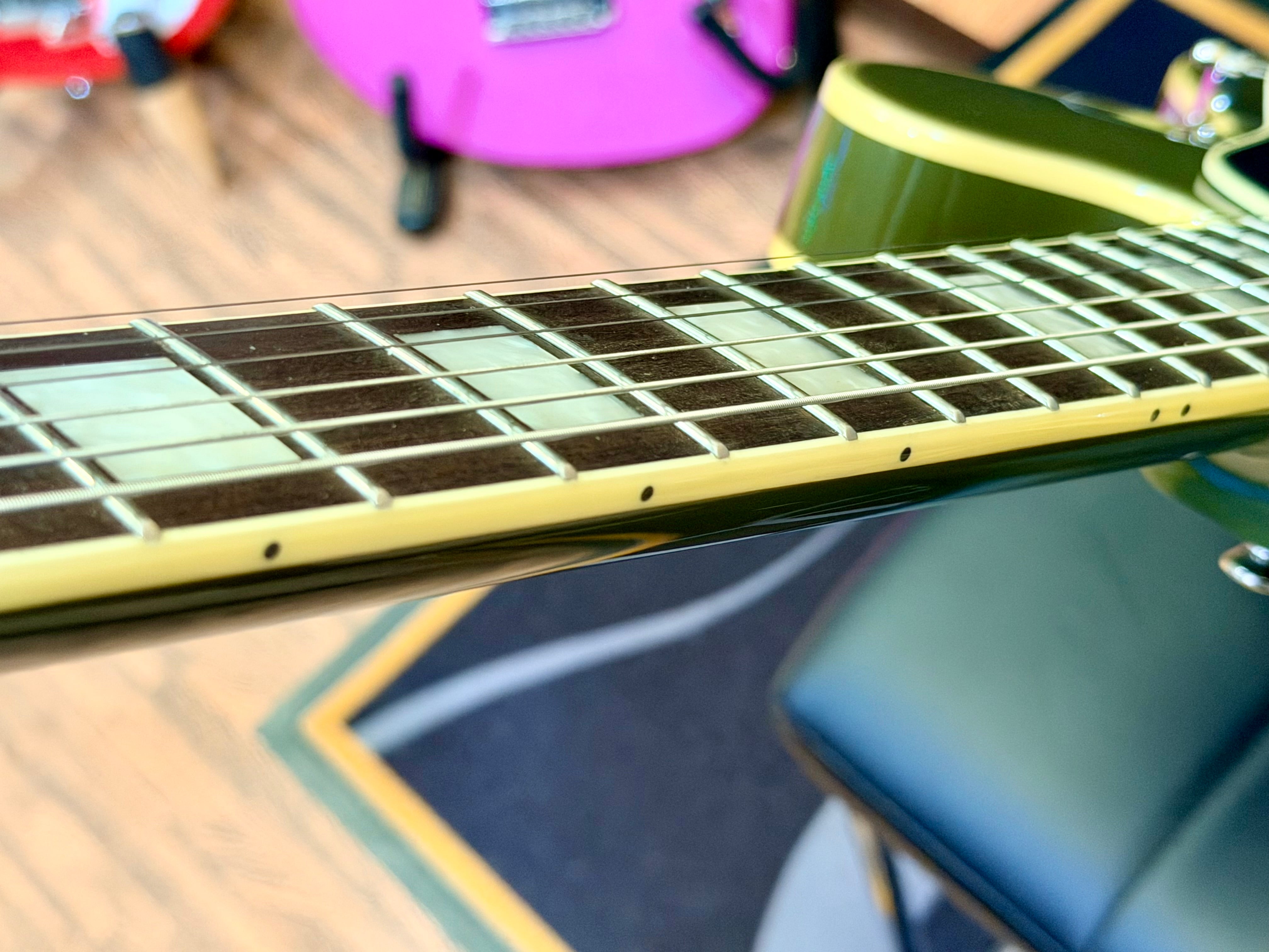 ⚡️2023⚡️ Epiphone Shinichi Ubukata ES-355 Olive Drab~ Inspired By Gibson Custom!