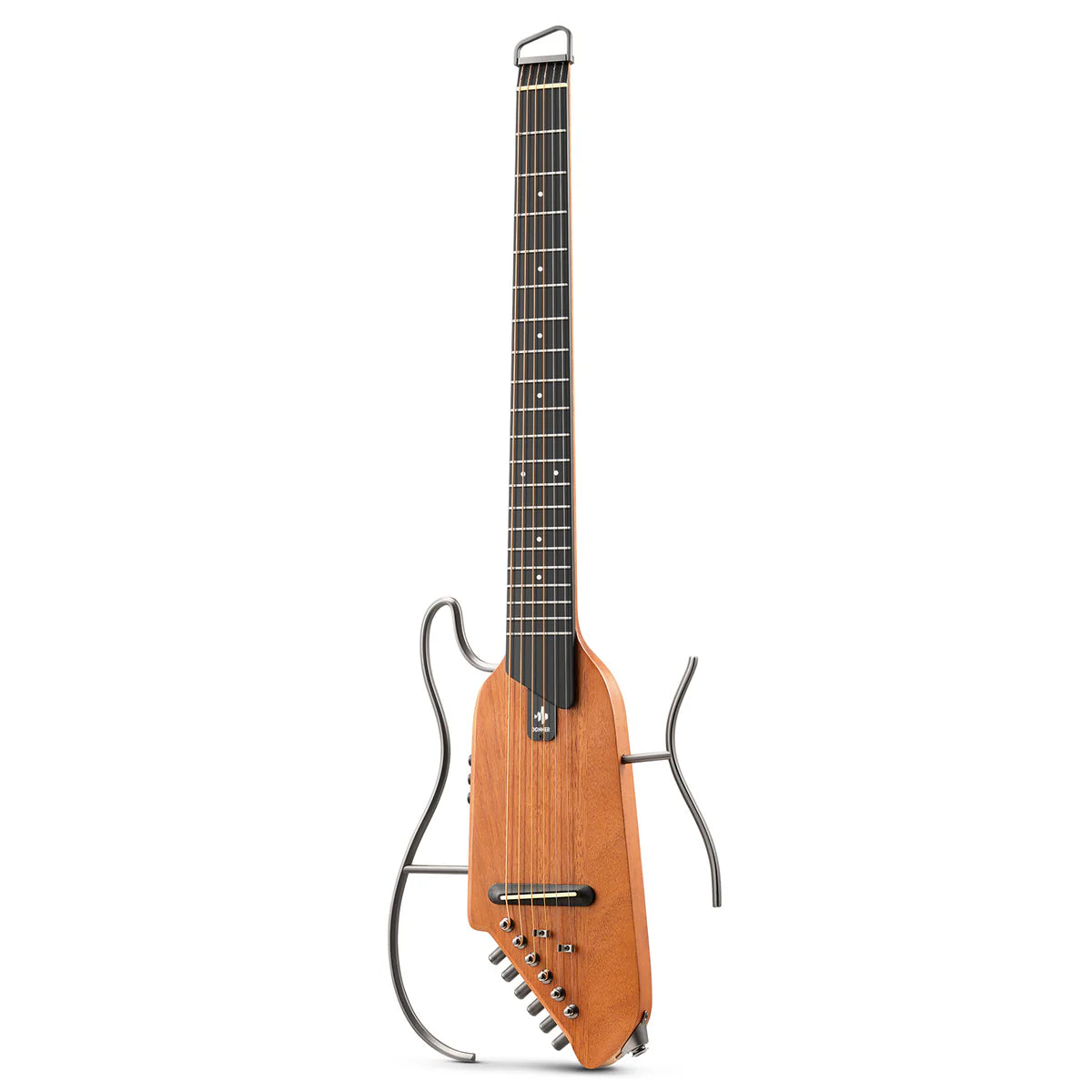 🌟NEW🌟 Donner HUSH-I Electro Acoustic Silent Travel Headless Guitar~ Mahogany!