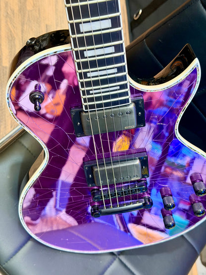 🔥2021🔥 Jackson Pro Series Marty Friedman MF-1 Purple Cracked Mirror Signature!