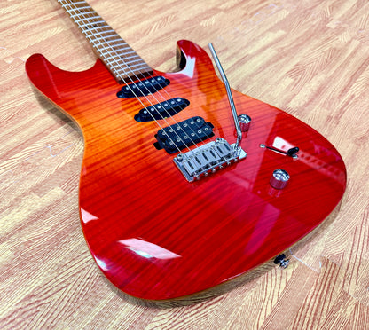☀️2020☀️ Chapman Guitars ML1 Hybrid~ Cali Sunset Red HSS~ Roasted Maple Neck!