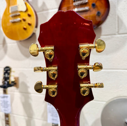 🔥MINT 2019🔥 Epiphone Joe Pass Emperor II Pro~ Rare Wine Red Hollowbody + Hard Case