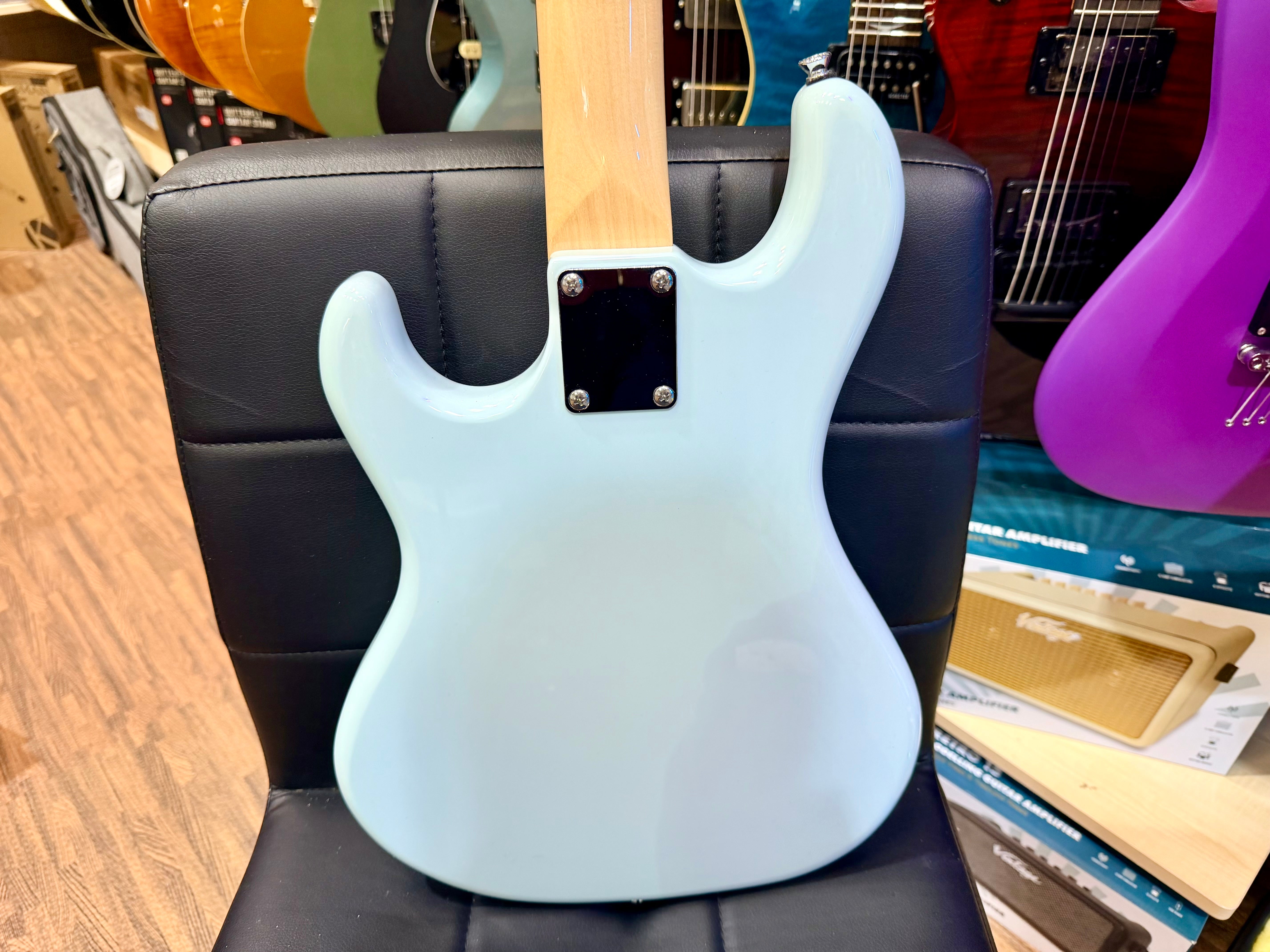 ✨EX-DEMO✨ Rapier 22 Electric Guitar In Daphne Blue~ Alan Entwistle Designed!