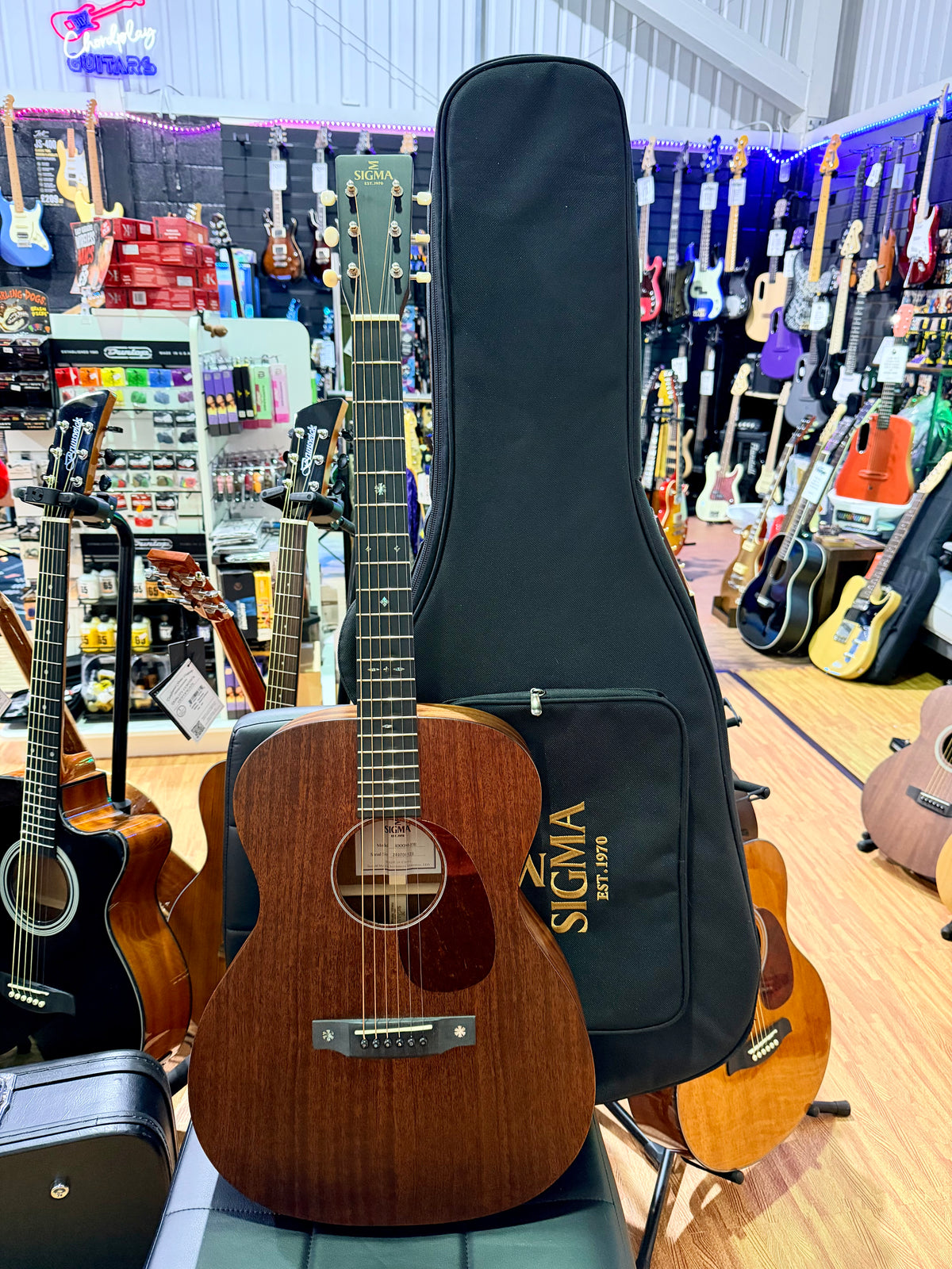 2024 Sigma S000M-15E All-Solid Mahogany Electro-Acoustic Guitar~ With Gig Bag
