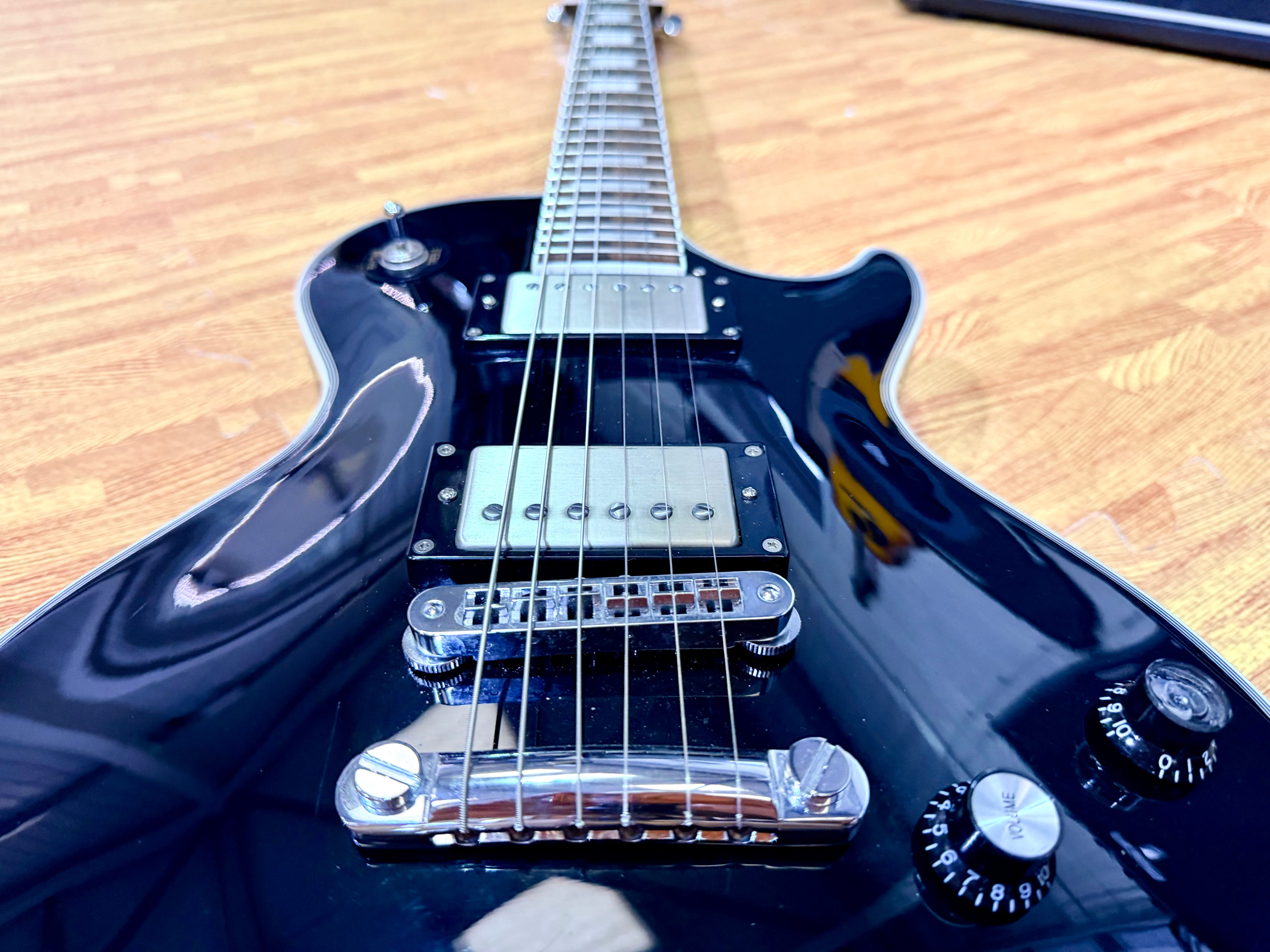🔥2021🔥 Burny RLC-50JS Black John Sykes Les Paul Custom~ IronGear Pickups!