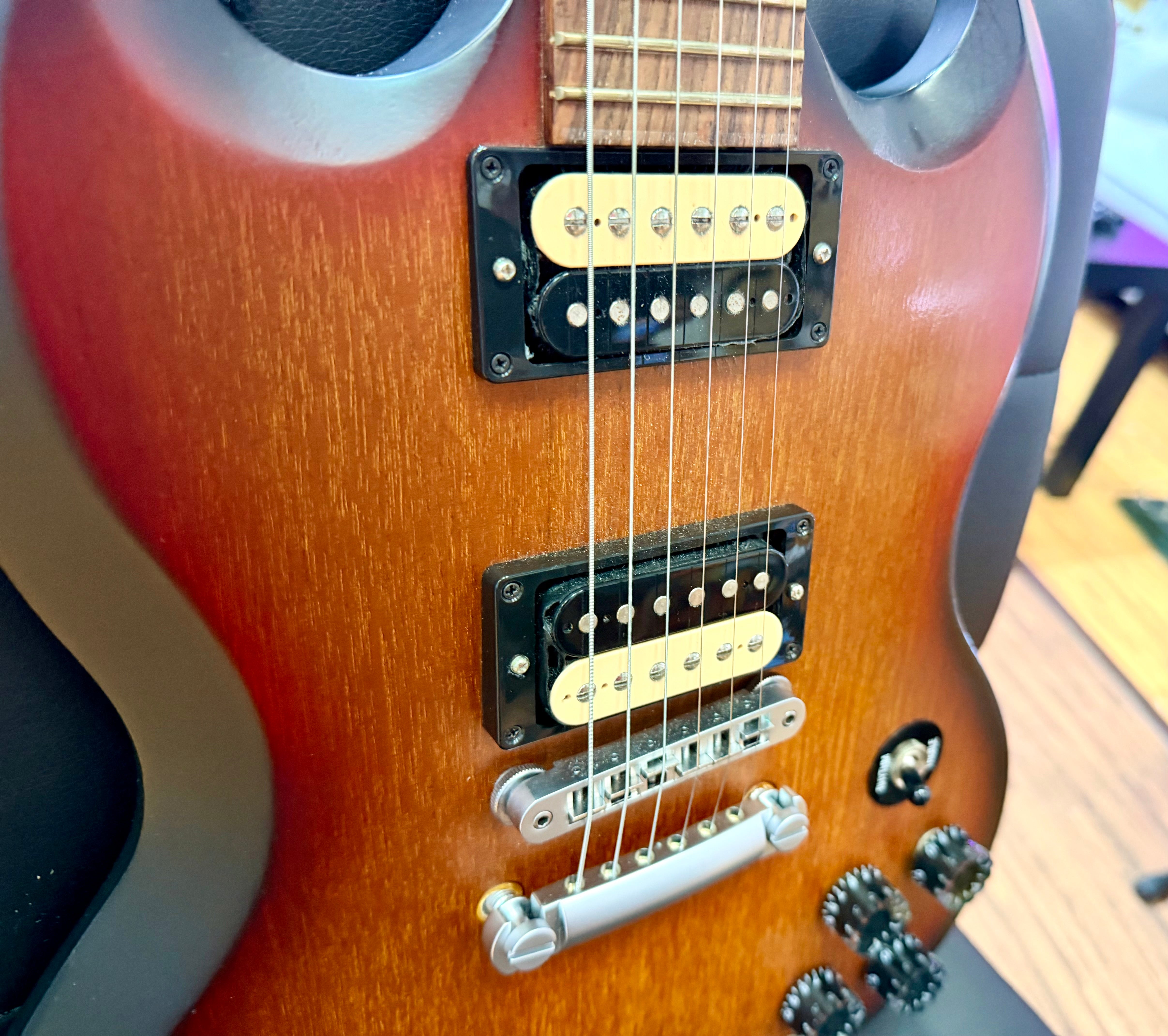 🔥2014🔥 Gibson SGM 120th Anniversary Edition ‘SGJ’ Fireburst Satin~ Min-ETune!