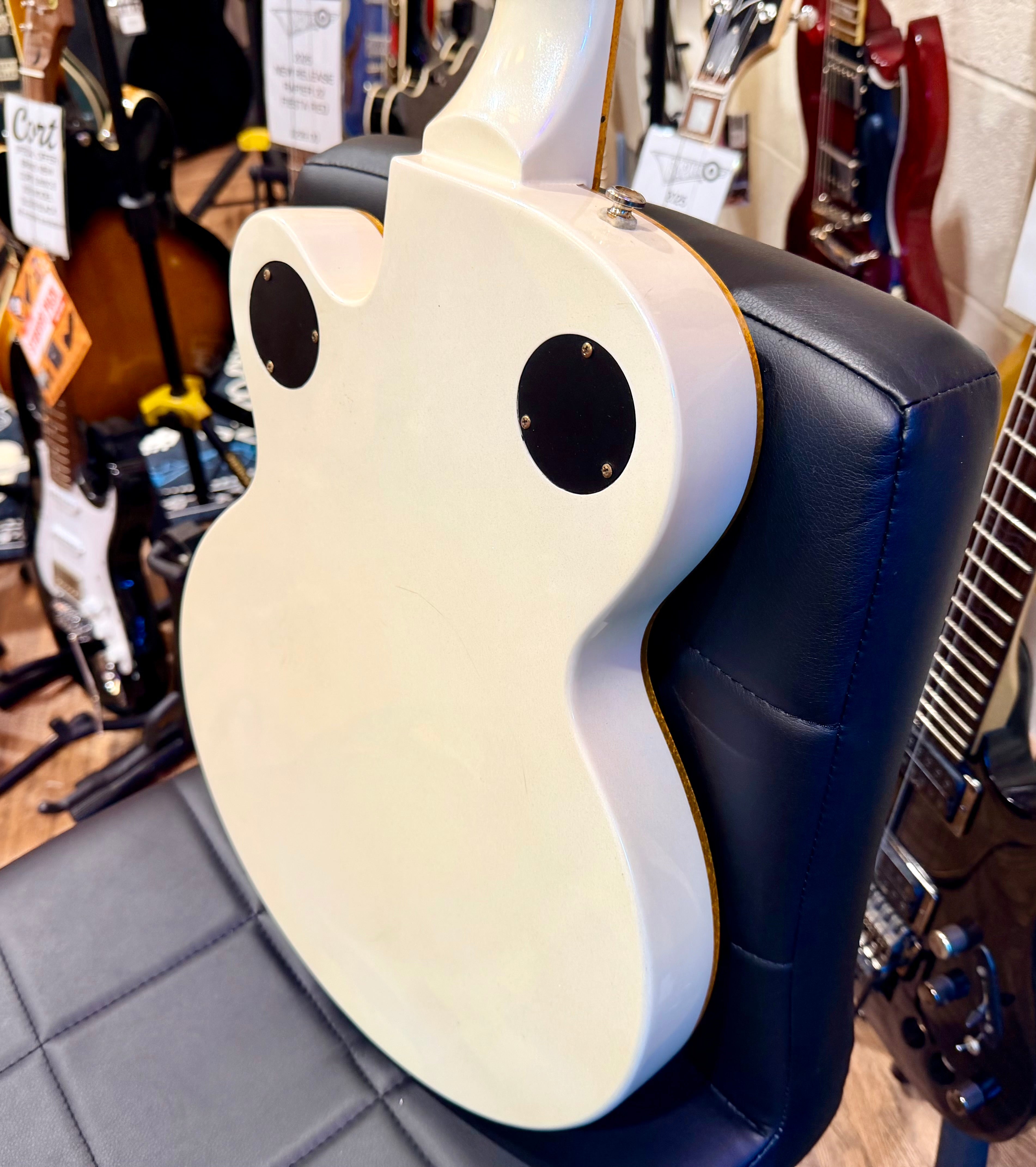 🌟2015🌟 Epiphone Wildkat Royale~ Custom Shop Ltd Ed~ Pearl White~ Semi-Hollow!