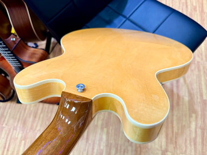 ✨MINT✨ Gibson ES-335 Figured Antique Natural~ Ex-Demo Semi-Hollow + Hard Case!