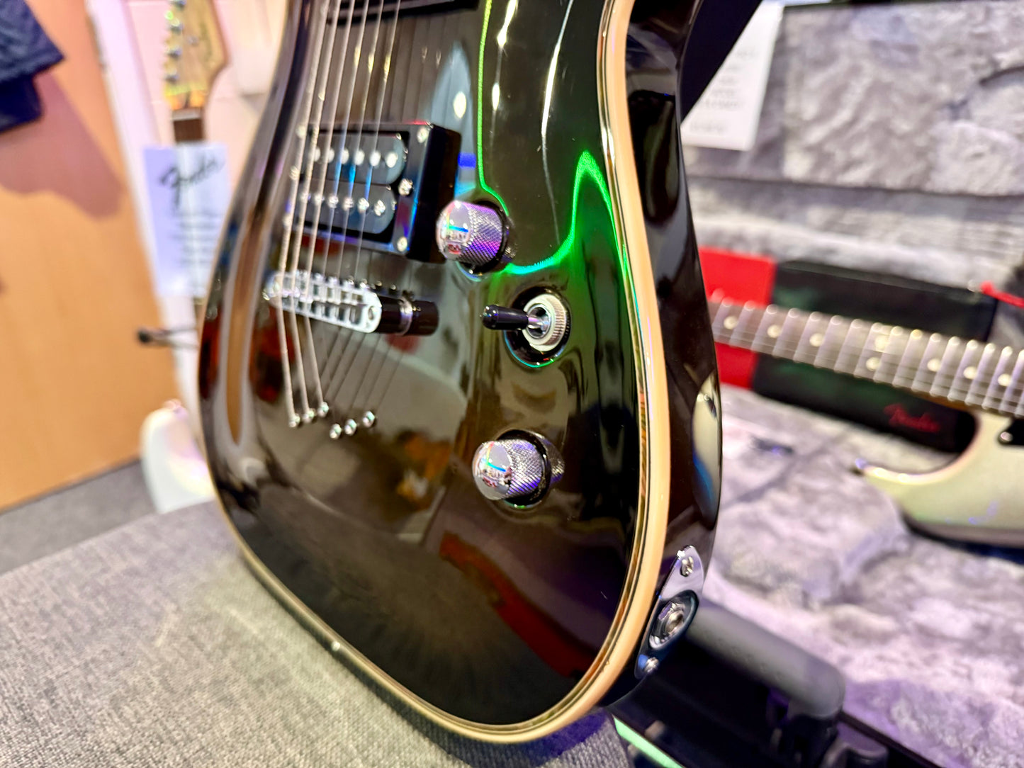 🔥MINT🔥 2023 East Coast GV320 Super Strat Electric Guitar~ Black Ice Burst!