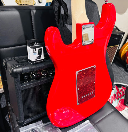 🌟NEW🌟 Vintage V60 Maple Coaster~ Electric Guitar Starter Pack Red~ Strat Style!