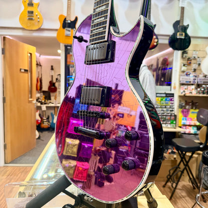 🔥2021🔥 Jackson Pro Series Marty Friedman MF-1 Purple Cracked Mirror Signature!