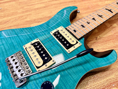 ✨RARE✨ PRS SE Custom 24 Roasted Maple Limited Edition~ Sapphire Turquoise + Bag