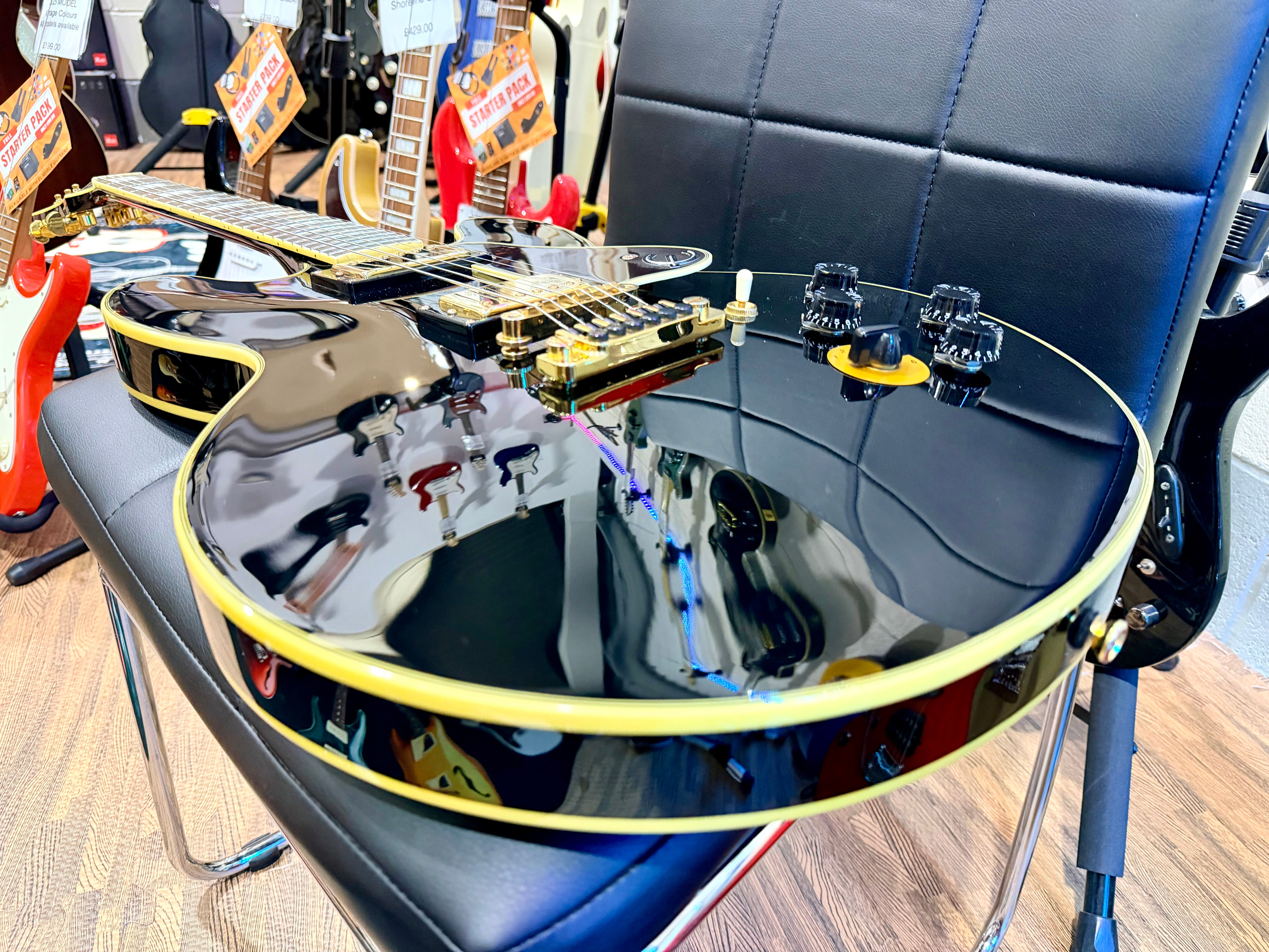 🔥MINT🔥 Epiphone B.B. King Lucille Guitar~ 2016~ Ebony Black~ Semi-Hollowbody!