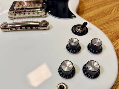 🔥2023🔥 Burny RSG-60 ’63 Alpine White SG Electric Guitar~ Near Mint~ Fernandes!