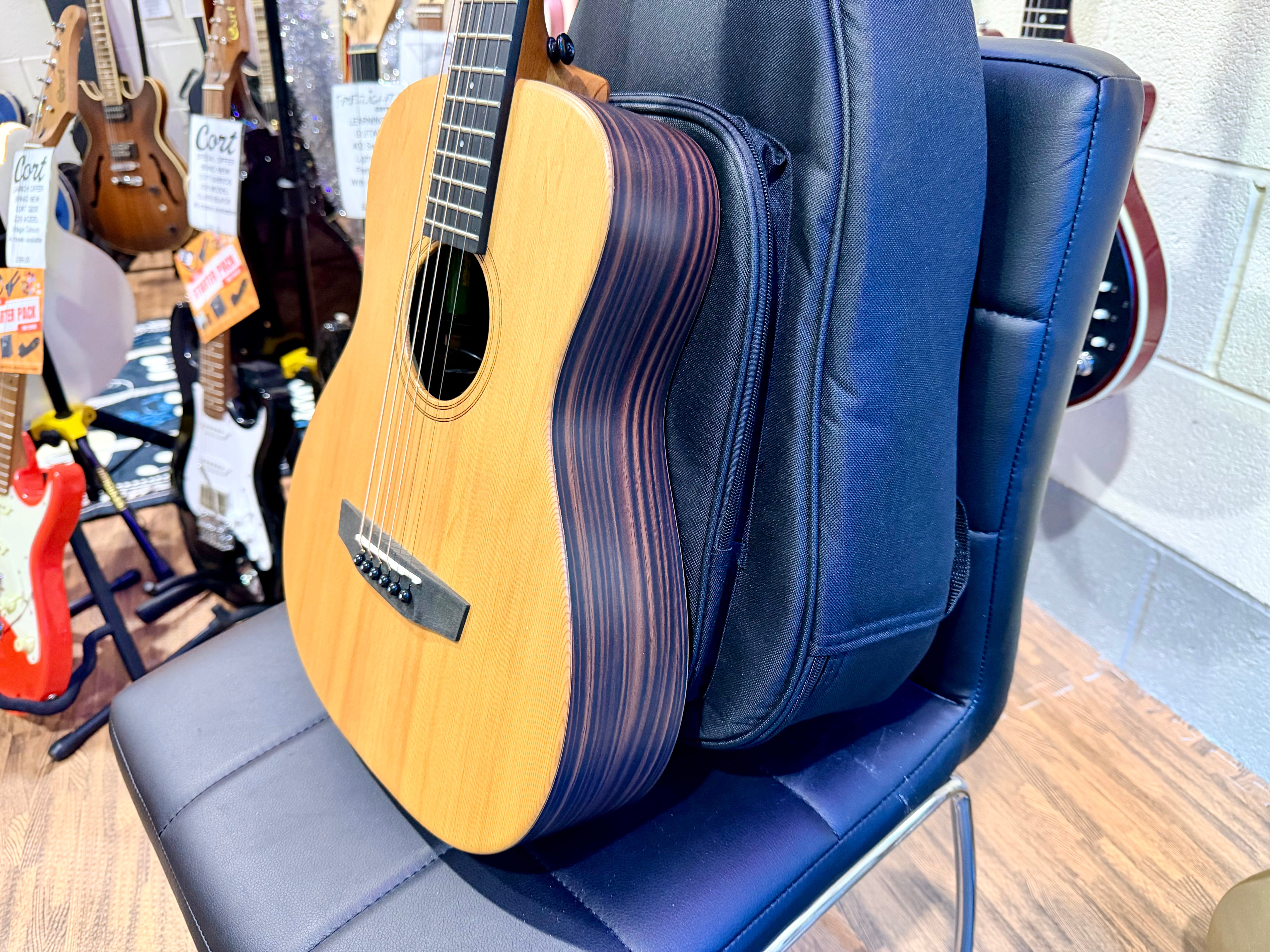 🔥NEW🔥 Enya EB-X1 EQ Pro 1/2 Sized Electro-Acoustic Travel Guitar~ Smart Pickup