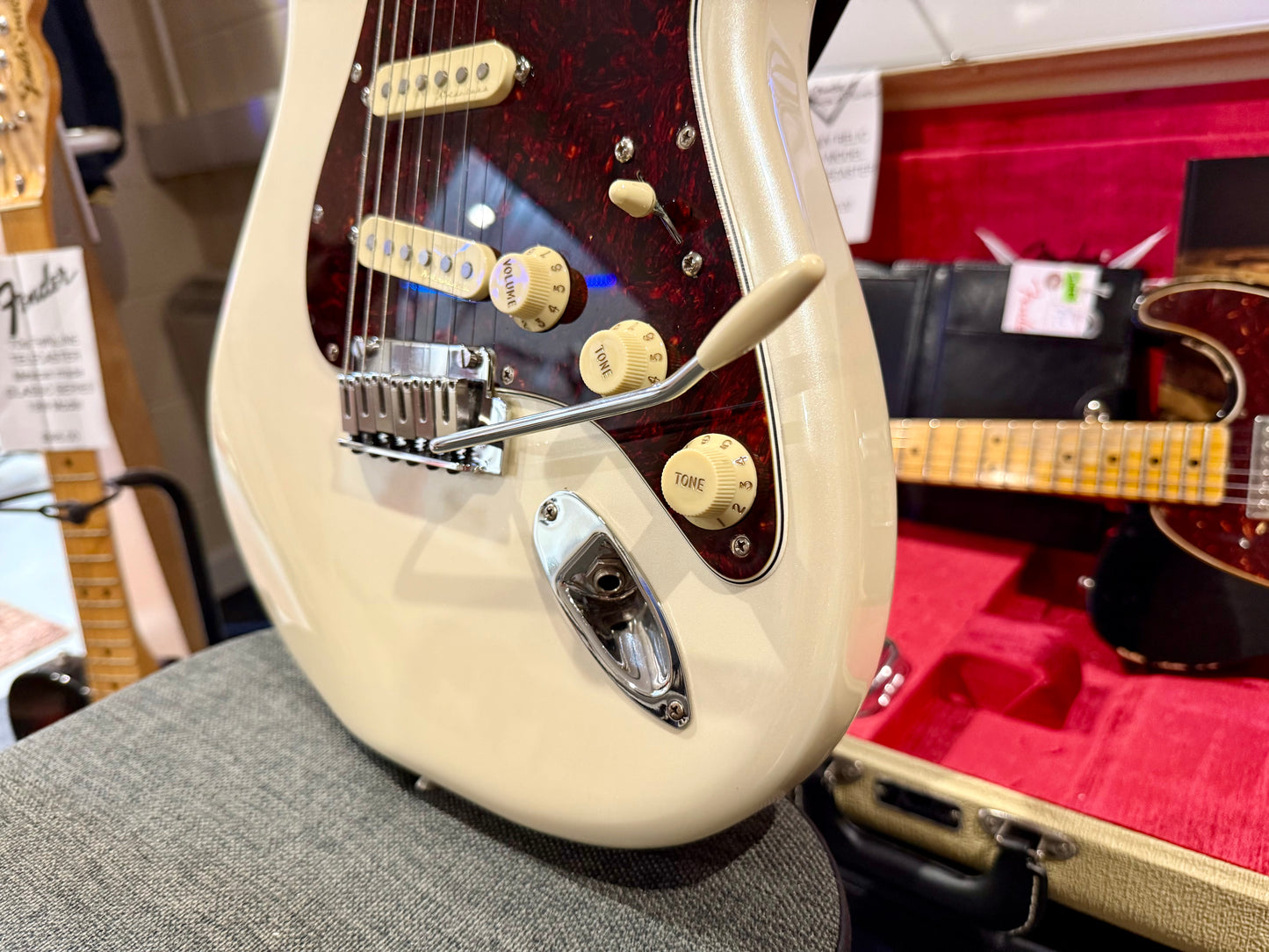 🌟2022🌟 Fender Player Plus Stratocaster~ Olympic Pearl White~ MIM~ Push/Pull!