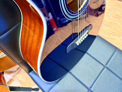 Brunswick BF200BL Mahogany Folk Acoustic Guitar~ Blue Gloss