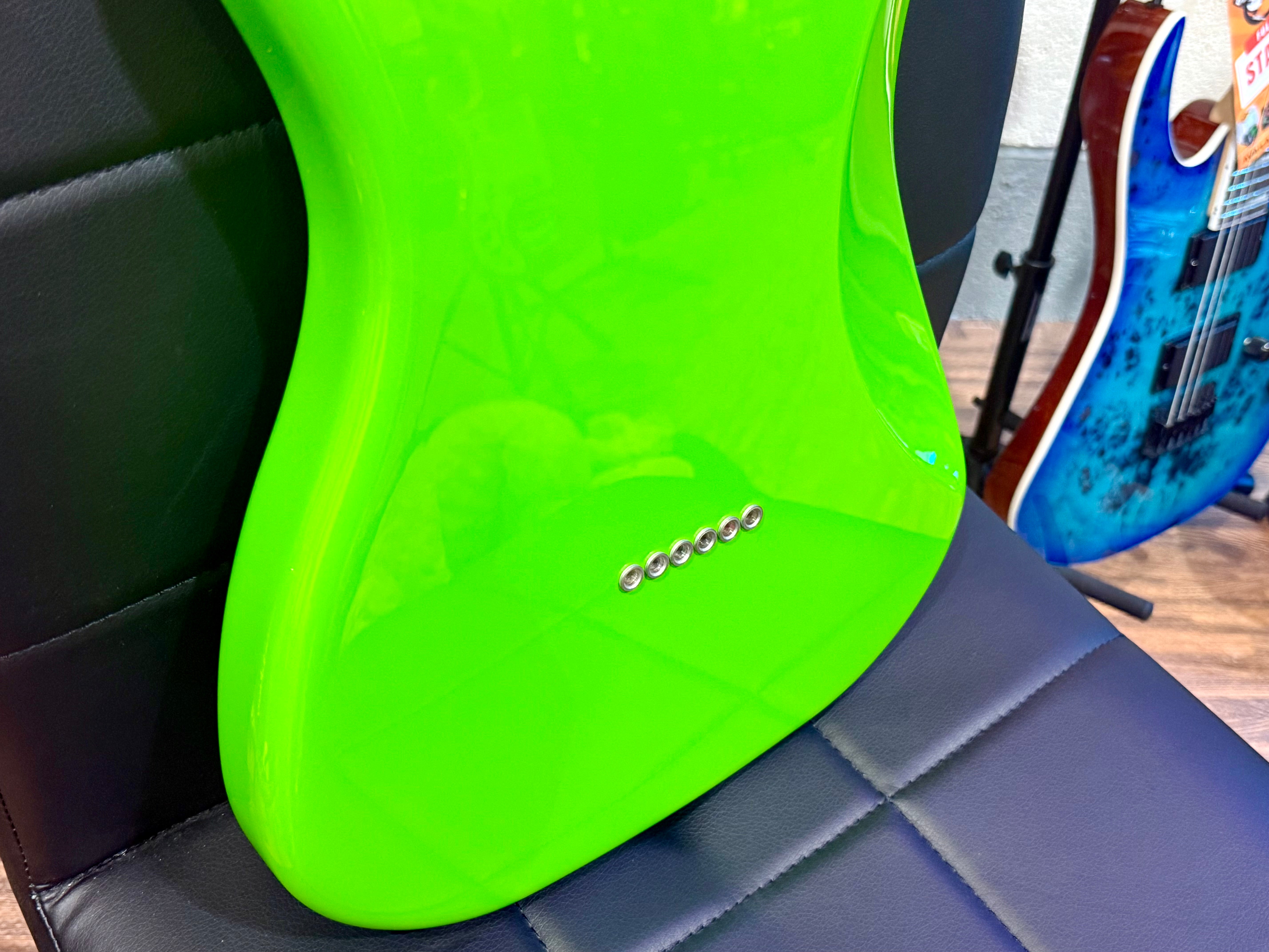 🔥MINT 2019🔥 Fender Player Lead II ‘2’ Neon Green Electric Guitar + Hard Case!
