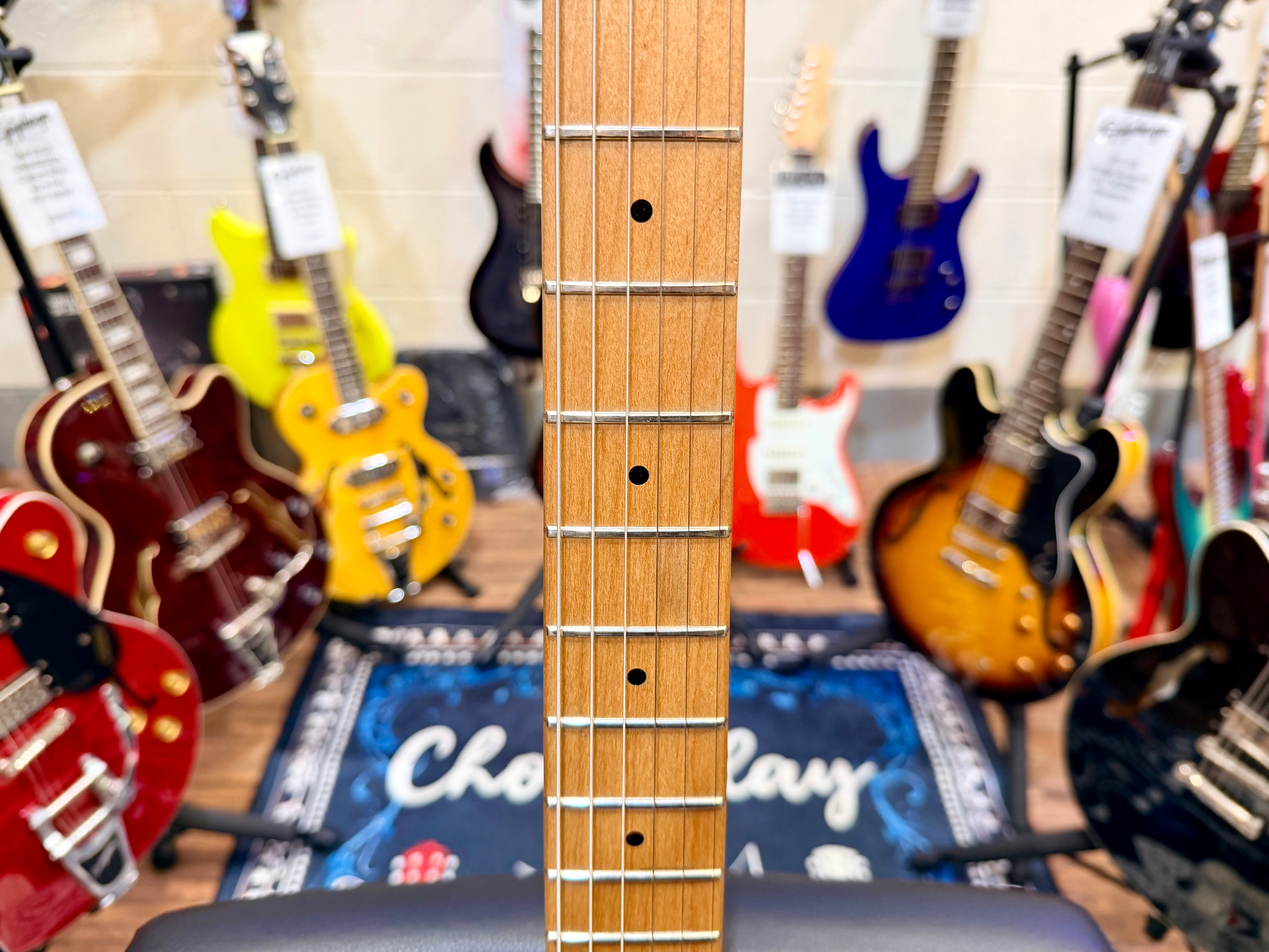 🔥2022🔥 EVH Wolfgang Standard Silver Sparkle~ Floyd Rose~ Roasted Maple~ MINT!