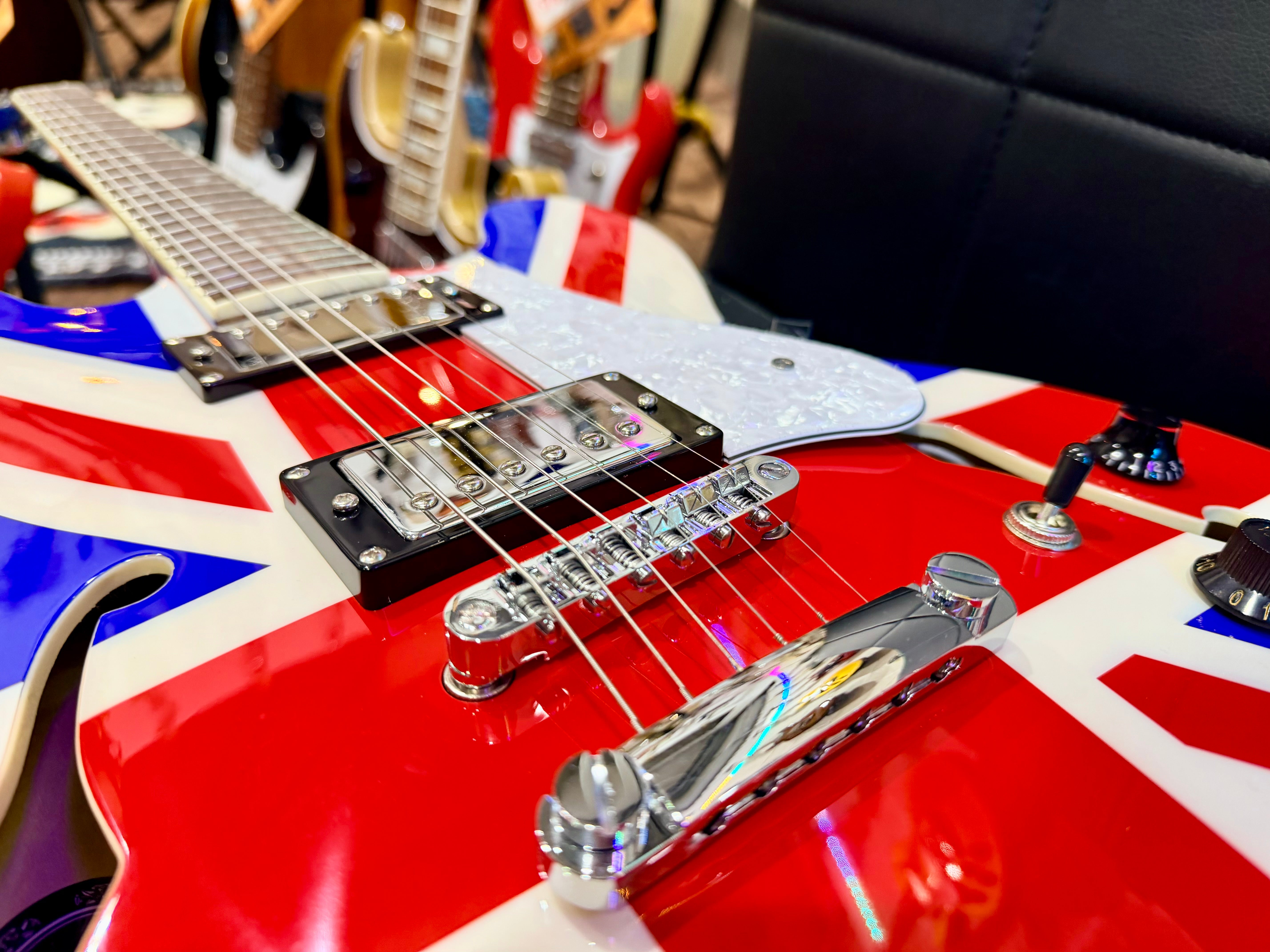 🇬🇧2025 LTD EDITION🇬🇧 Vintage Union Jack~ Semi Acoustic ‘335’ Guitar~VSA25UJ!