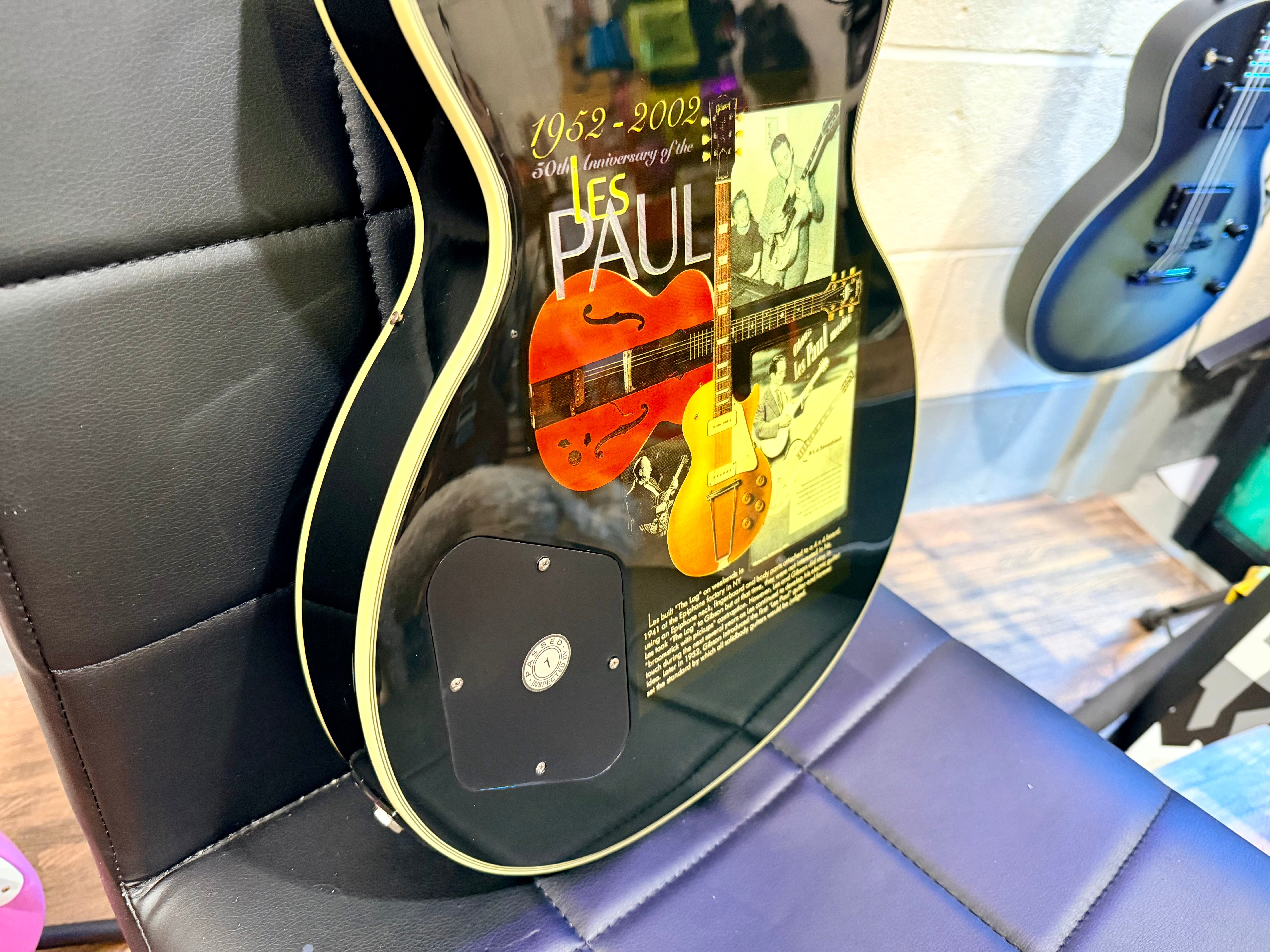 🔥RARE🔥 Epiphone Les Paul Custom 50th Anniversary Ebony/Gold~ 2002 Ltd Edition!