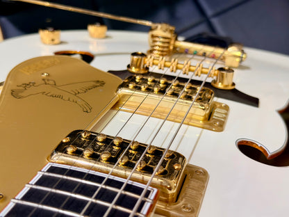 ✨MINT✨ 2013 Gretsch G6136T White Falcon MIJ~ Japan~ Bigsby~ Case & Docs~ Gold!