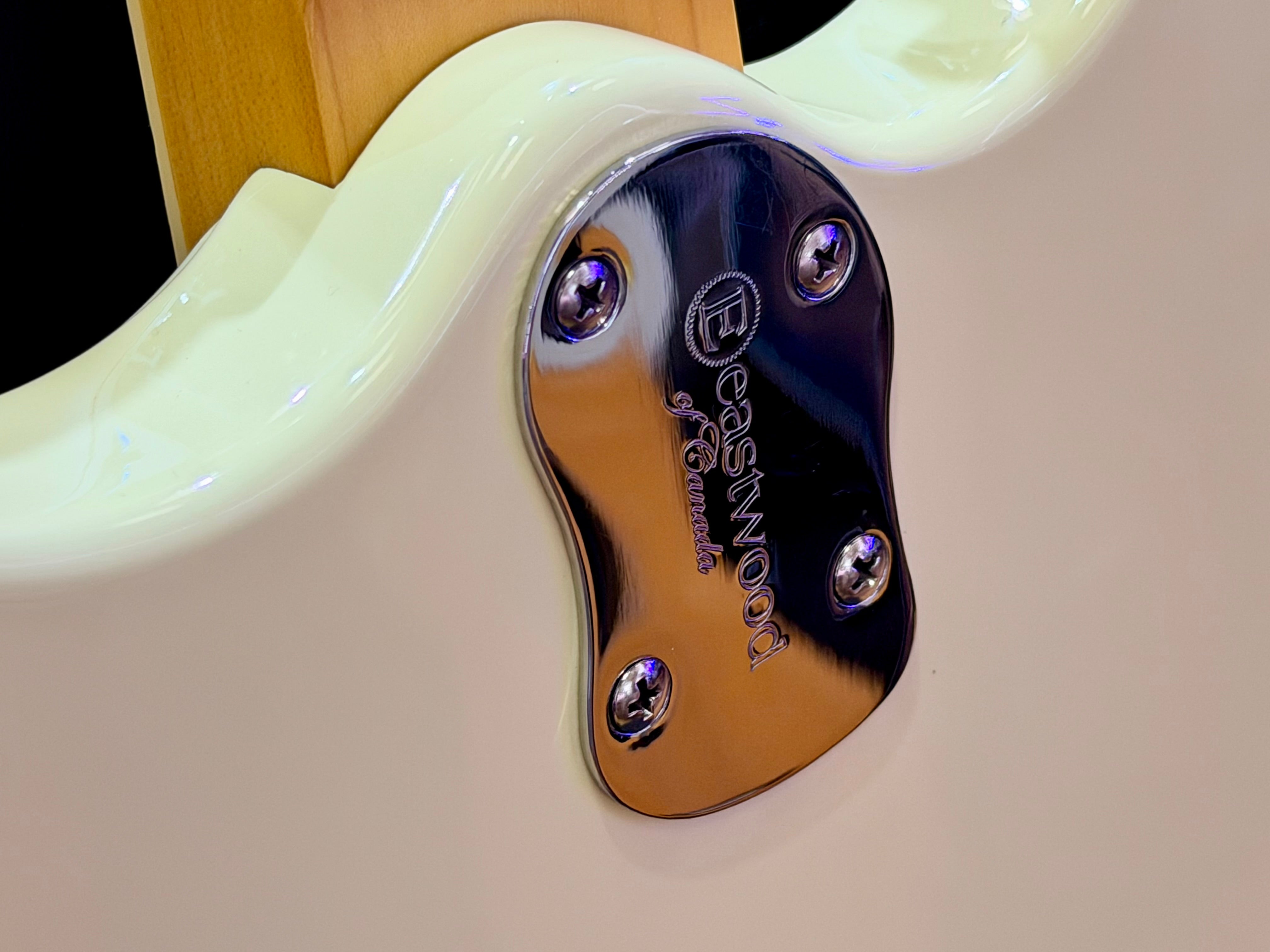 ✨MINT✨ Eastwood Sidejack Pro DLX~ Vintage White 2017 Electric Guitar Mosrite!