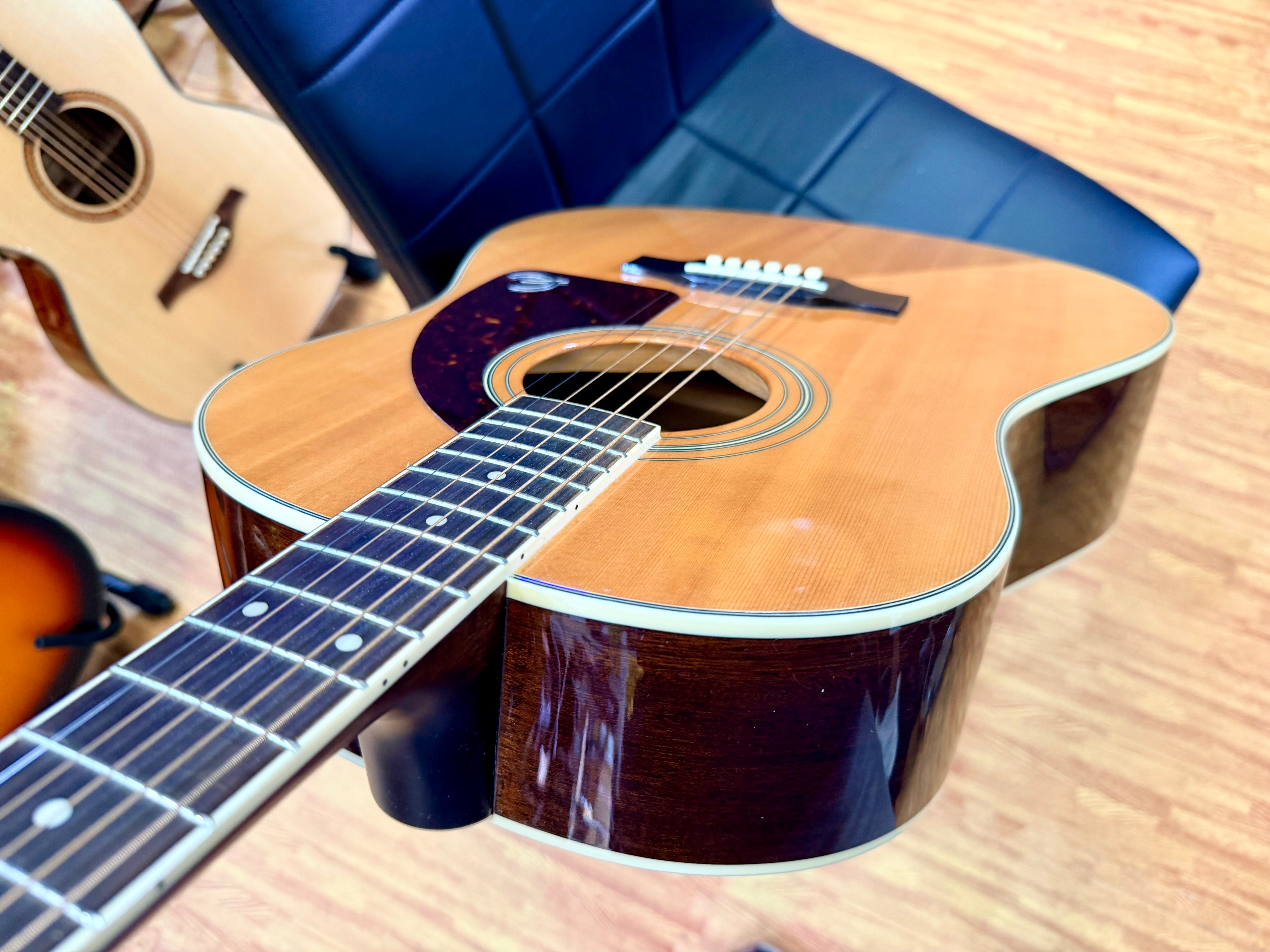 ⚡️2017⚡️ Epiphone AJ-220S/N Acoustic Guitar Natural~ Solid Top Dreadnought!