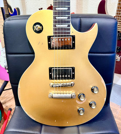 🔥UPGRADED🔥 Vintage V100 Icon Distressed Gold Top~ SETH LOVER Pickups + Gotoh!