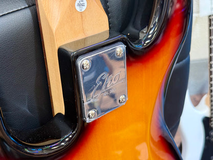 🌟BRAND NEW ~ SHORT SCALE🌟 Eko One VJB JB-100 3/4 Electric Jazz Bass Guitar~ Sunburst!