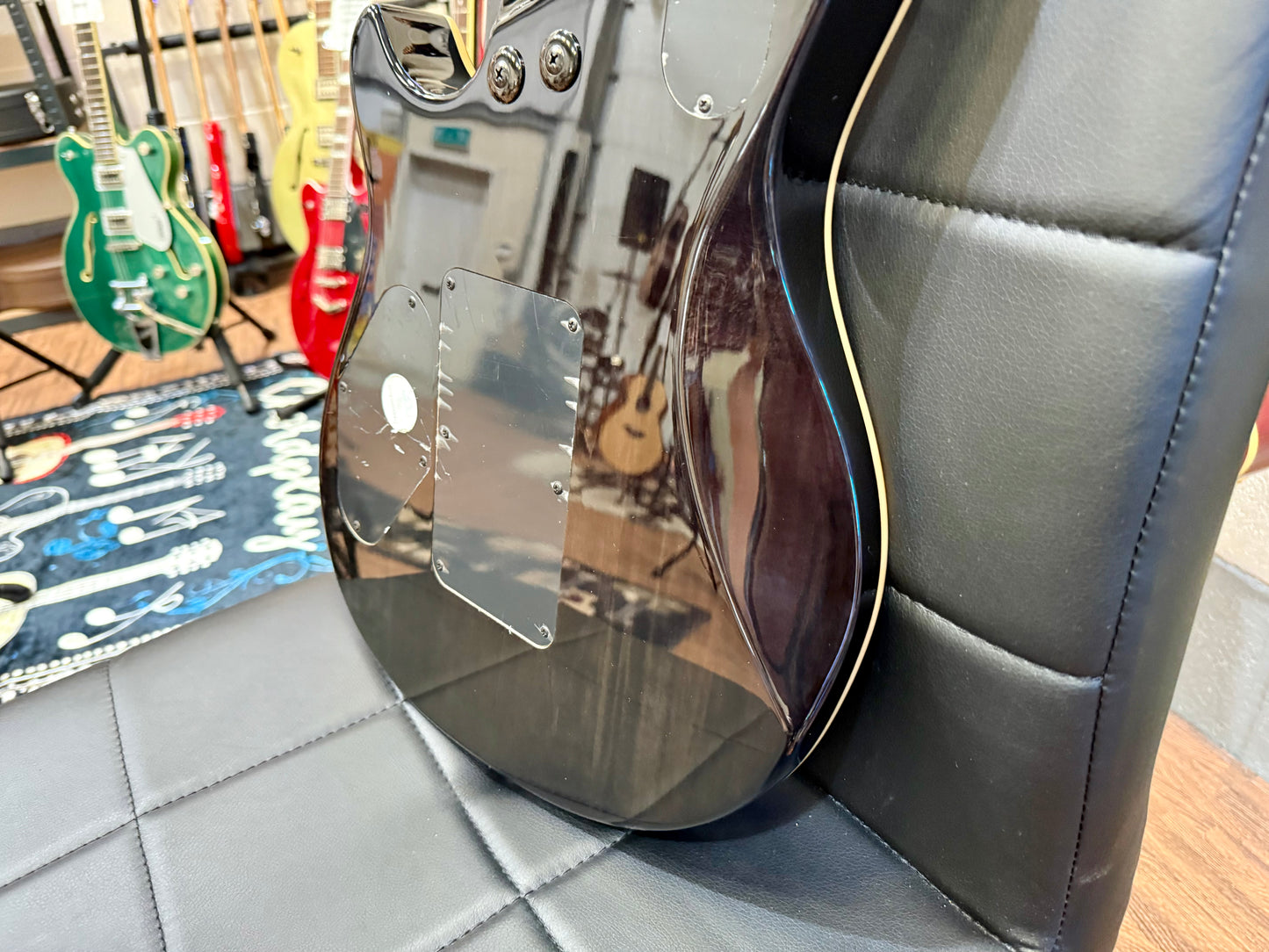 🎸2014🎸 EVH Wolfgang Standard~ Quilted Trans Black Guitar~ Van Halen~ Floyd Rose