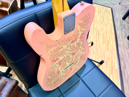 ✨2018✨ Nash Guitars T-68 Pink Paisley Telecaster Relic~ Lollar Pickups + Case!
