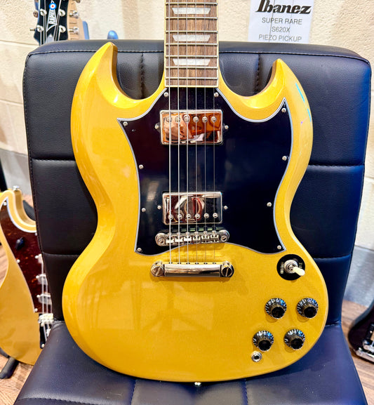 🌟2023 MINT🌟 Epiphone SG Traditional Pro~ UK Exclusive Metallic Gold~ Coil Tap!