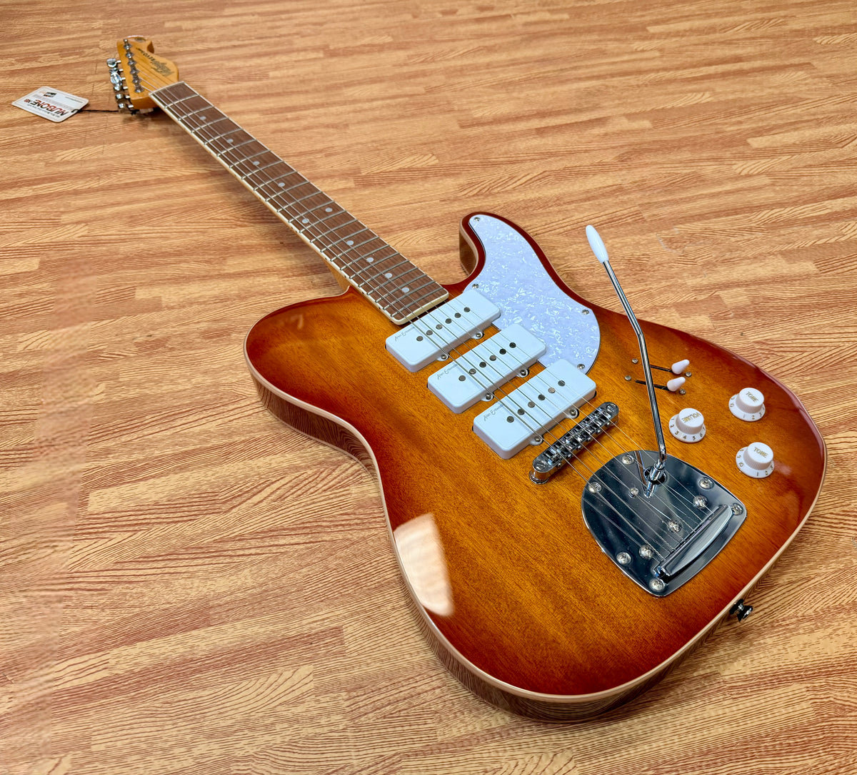Vintage REVO Series Trio VRBT72HB~ Honeyburst~ Triple P90~ Last One DEAL