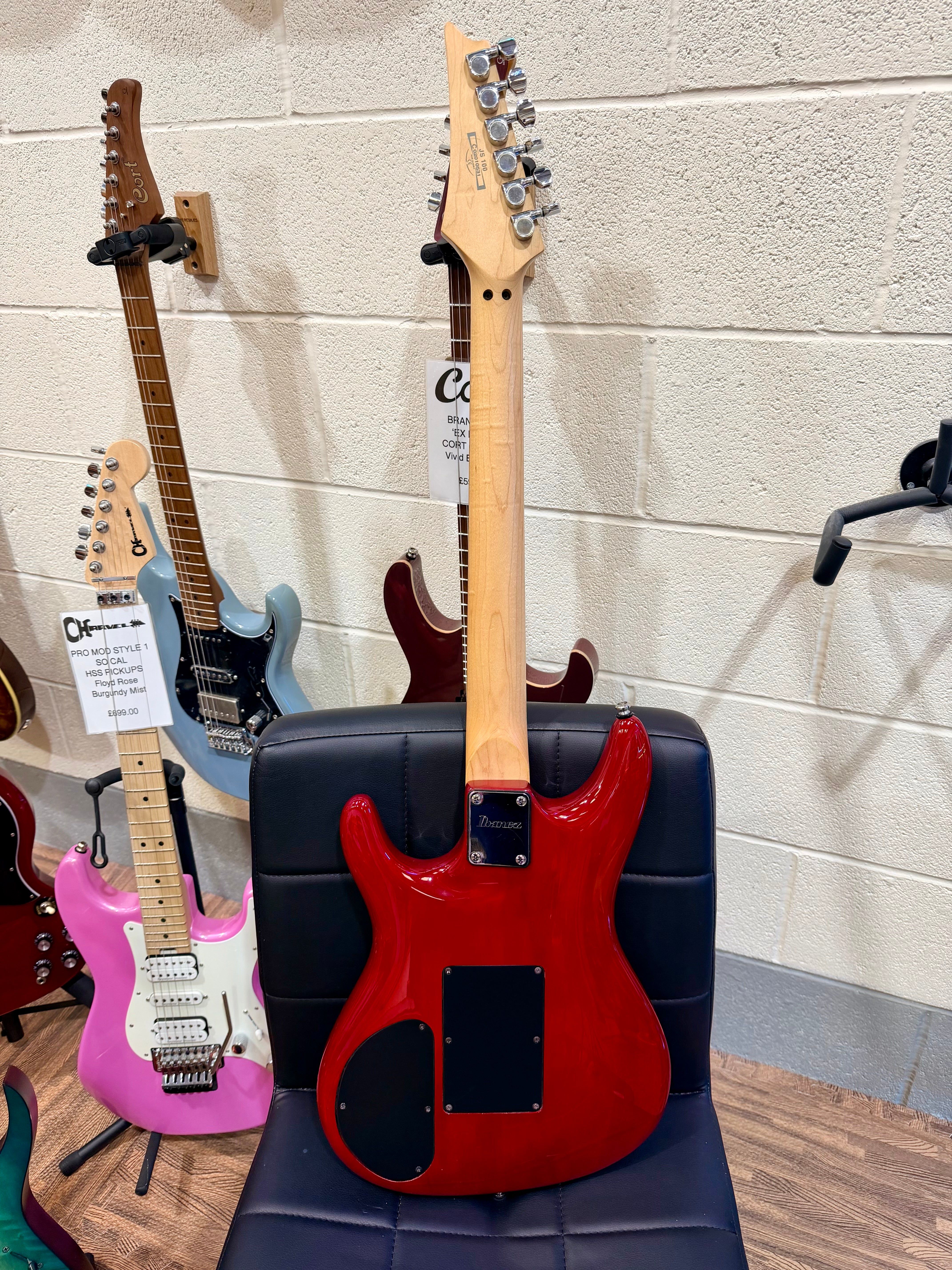 🔥2002🔥 Ibanez JS100 Joe Satriani Signature~ Korean Electric Guitar~ Red~ Floyd