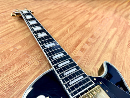 🔥2018🔥 Edwards E-LP-105CD Les Paul Custom Ebony~ Made In Japan ‘ESP’ MIJ + Bag