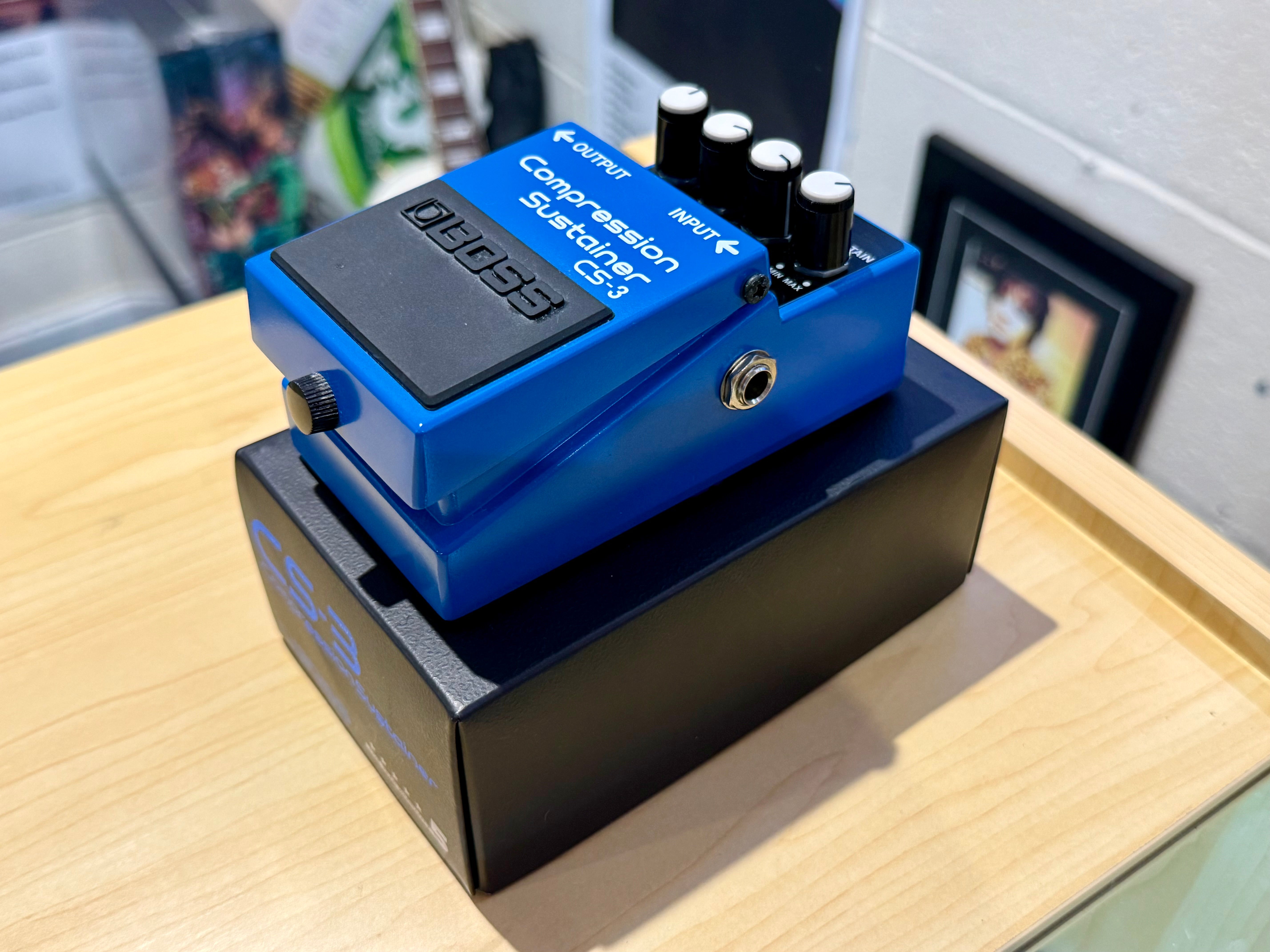 🎸MINT🎸 Boss CS-3 Compression Sustainer Pedal - Black/Blue~ Guitar Effects Unit