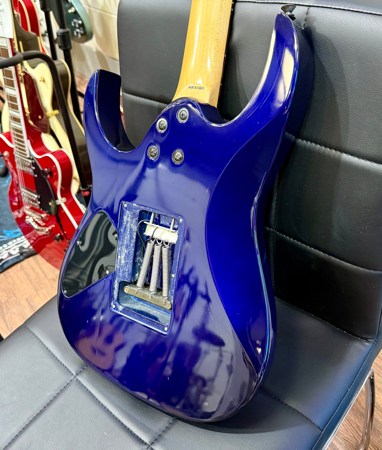 🔥1994 KOREA🔥 Ibanez RG470 JB Superstrat~ Jewel Blue~ Rosewood & Locking Trem!