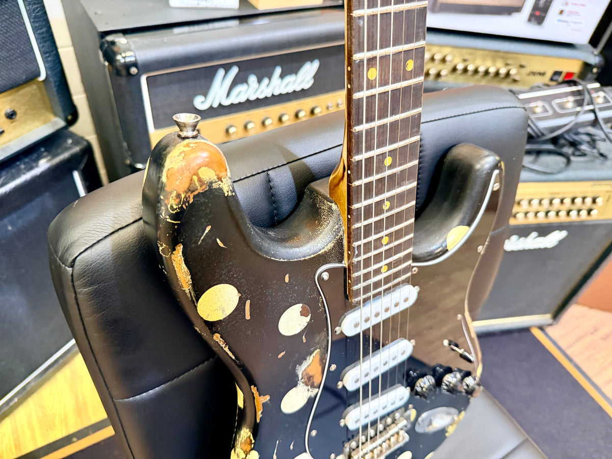 🔥Handmade In UK🔥 Stolen Valour Heavy Relic ST Polka Dot Guitar~ Buddy Guy Style!