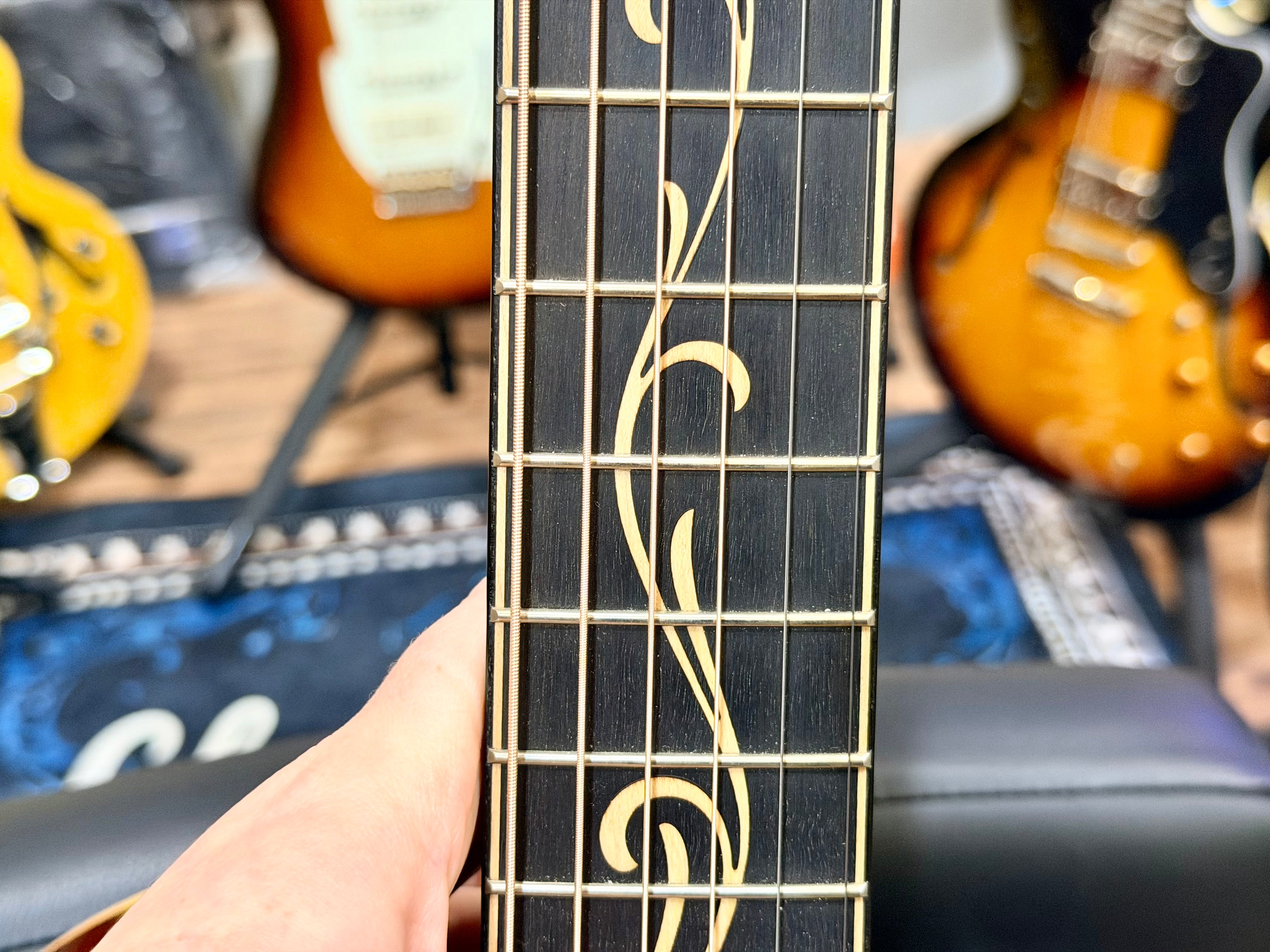 🔥HAWAIIAN KOA🔥 2022 Taylor K24ce~ V-Class~ Shaded Edgeburst~ USA + Hard Case!