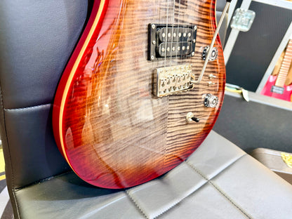 🌟2024🌟 PRS SE Custom 24-08 Charcoal Red Burst~ Locking Tuners & Gig Bag!